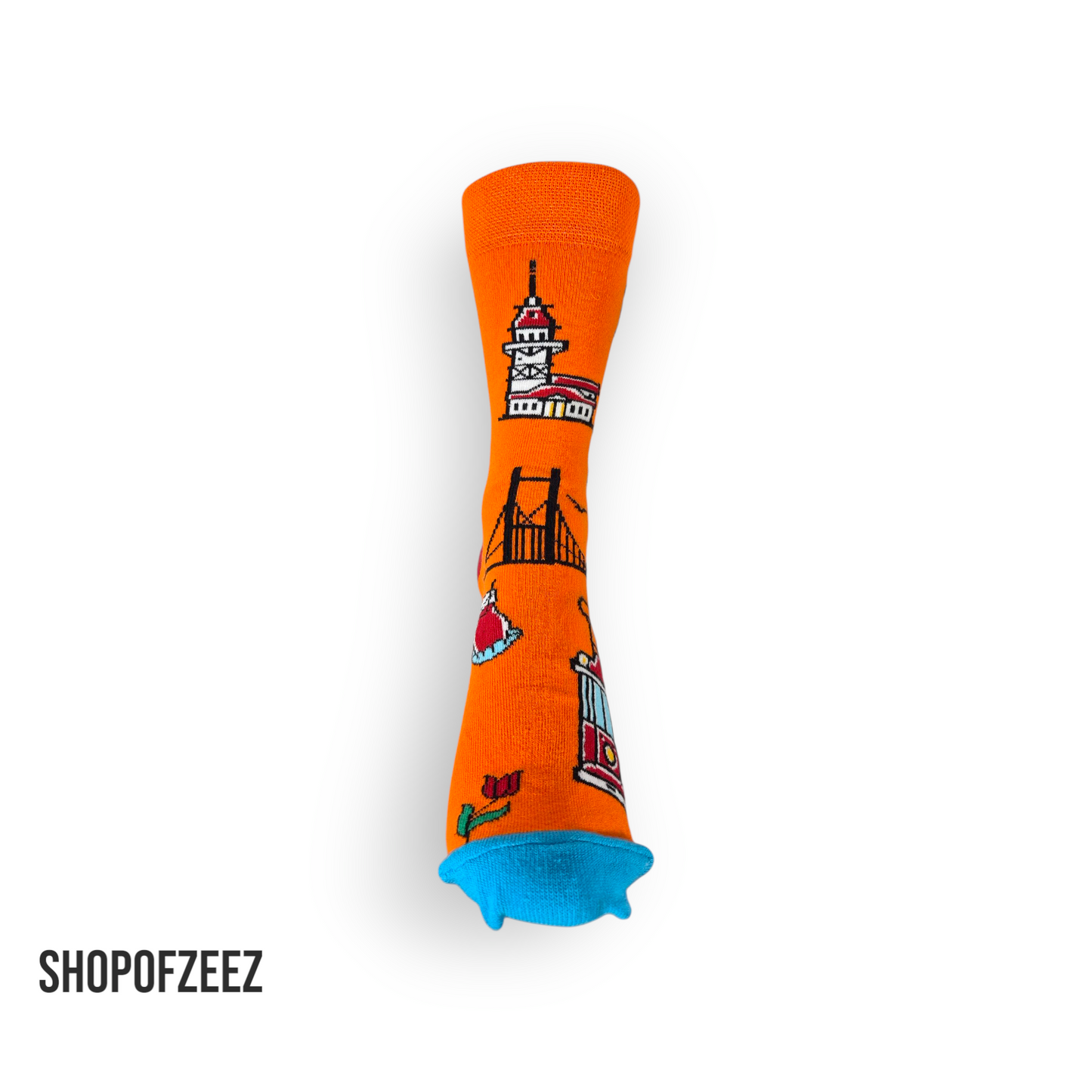 Bunte Istanbul Socken – Unisex Fun Socks | Galata, Kız Kulesi & Bosporus