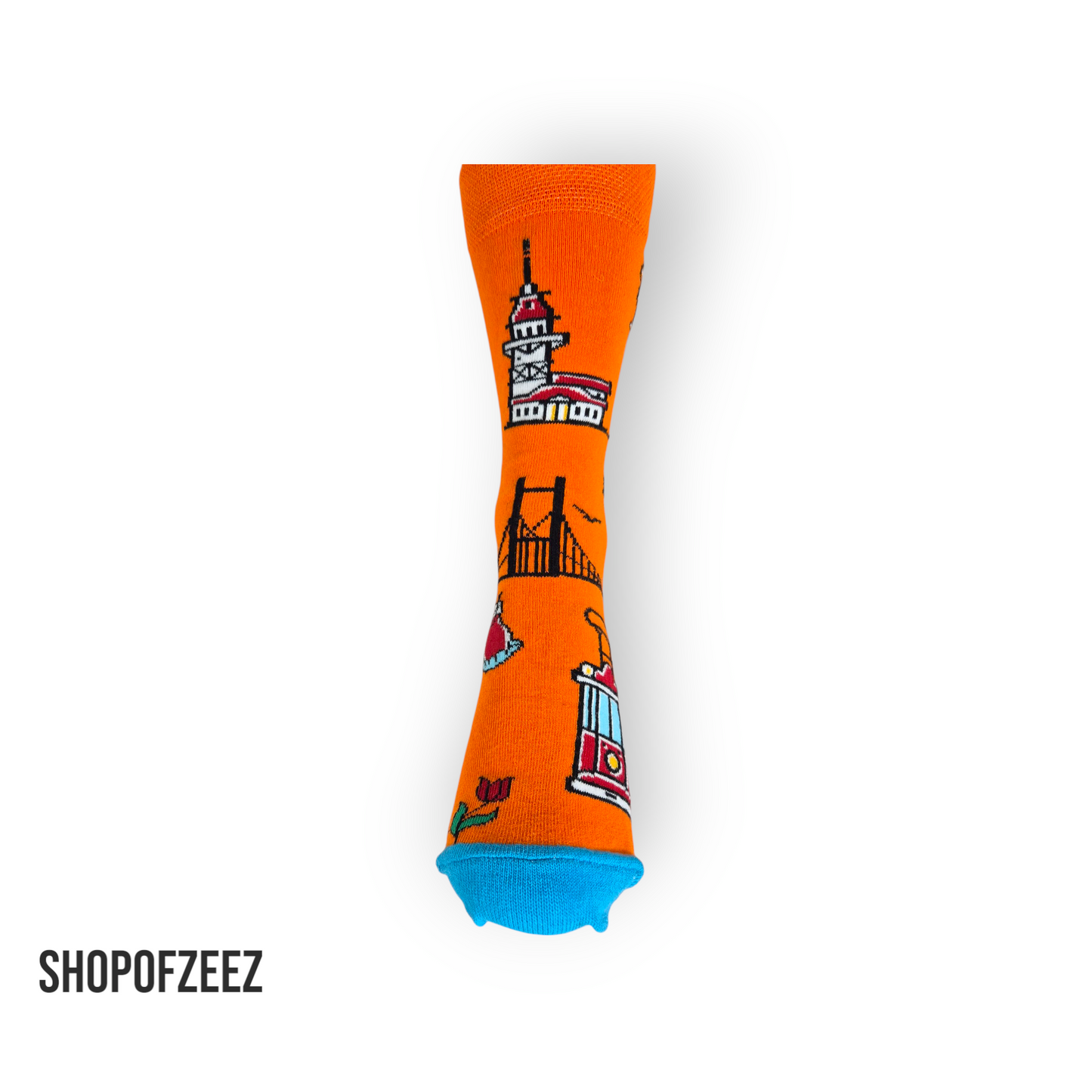 Bunte Istanbul Socken – Unisex Fun Socks | Galata, Kız Kulesi & Bosporus