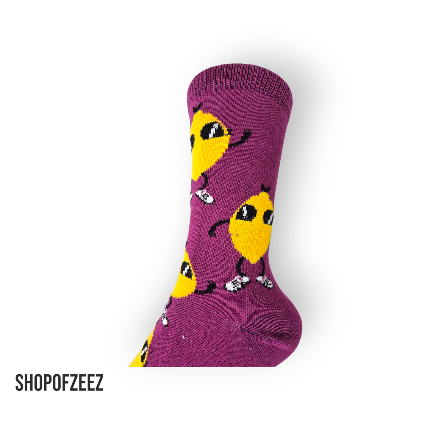 Zitrone mit Brille Socken, Einheitsgröße: 36-42