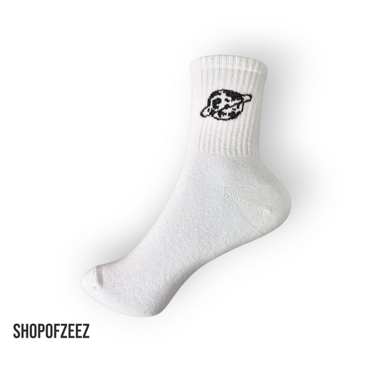 weiße Saturn Socken
