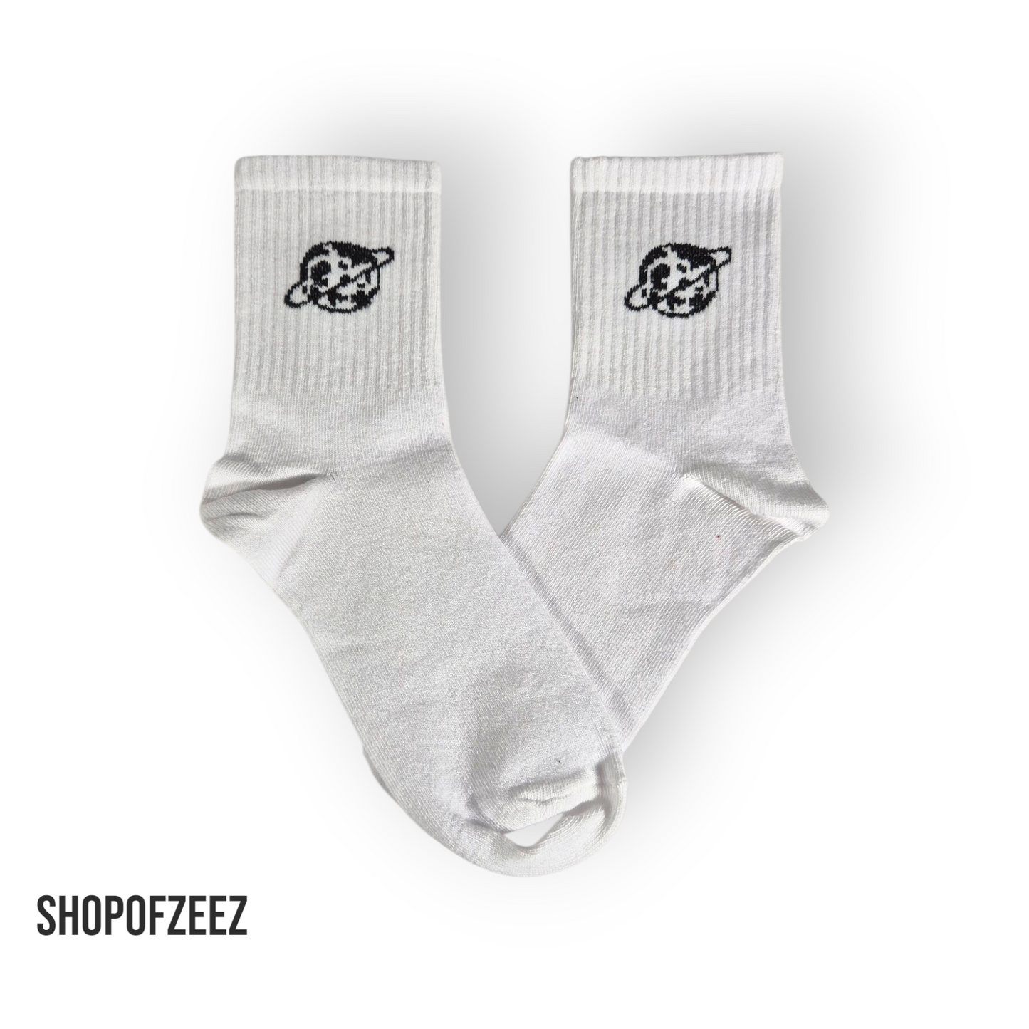 weiße Saturn Socken