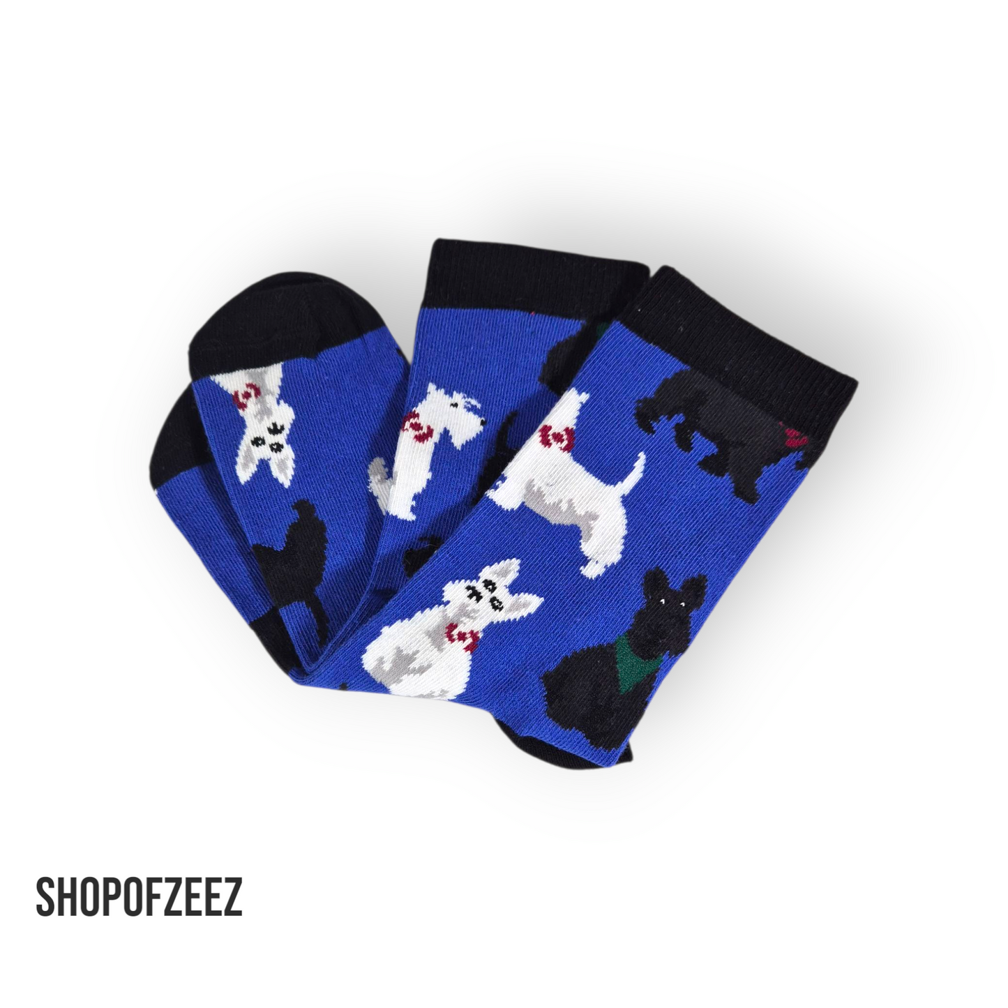 Terrier Design Socken, Einheitsgröße: 36-42