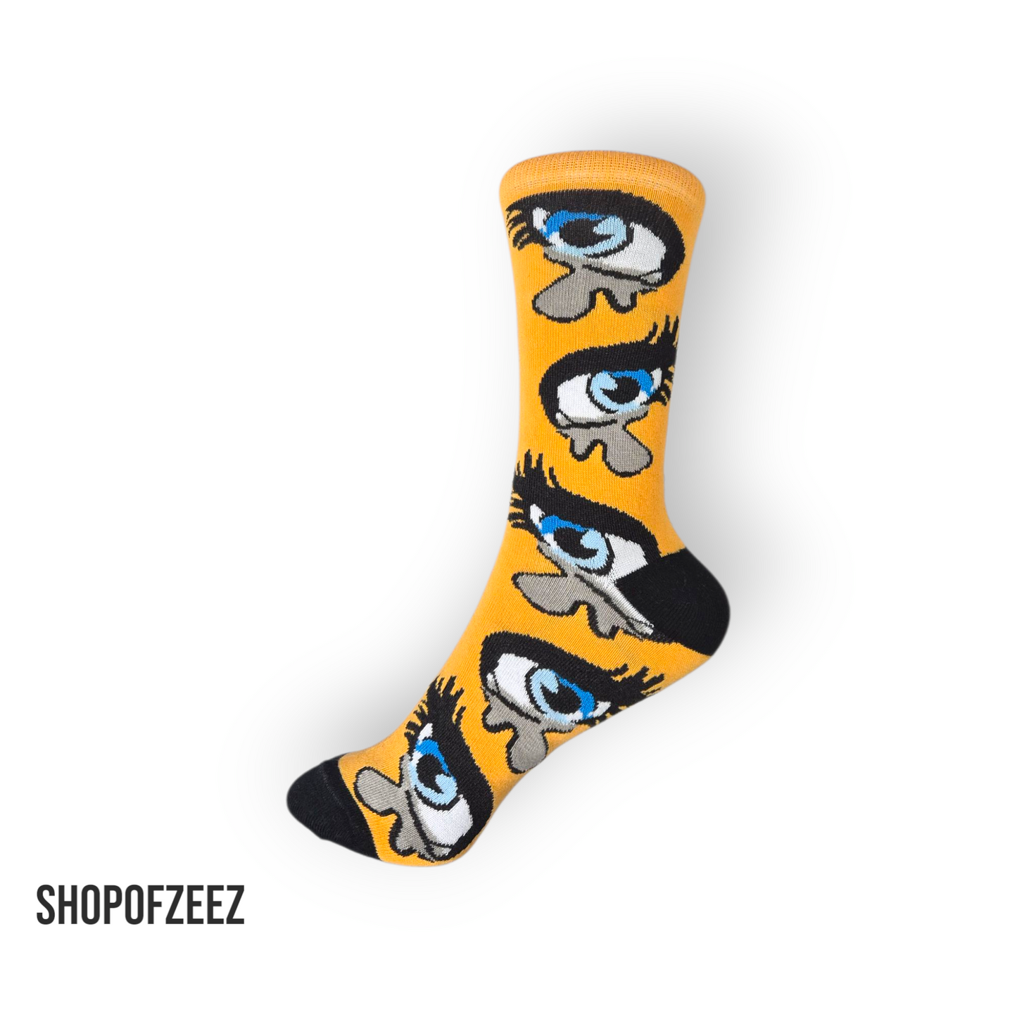 Bunte Socken im Retro-Stil – Augen Muster | Geschenkidee für Modebewusste