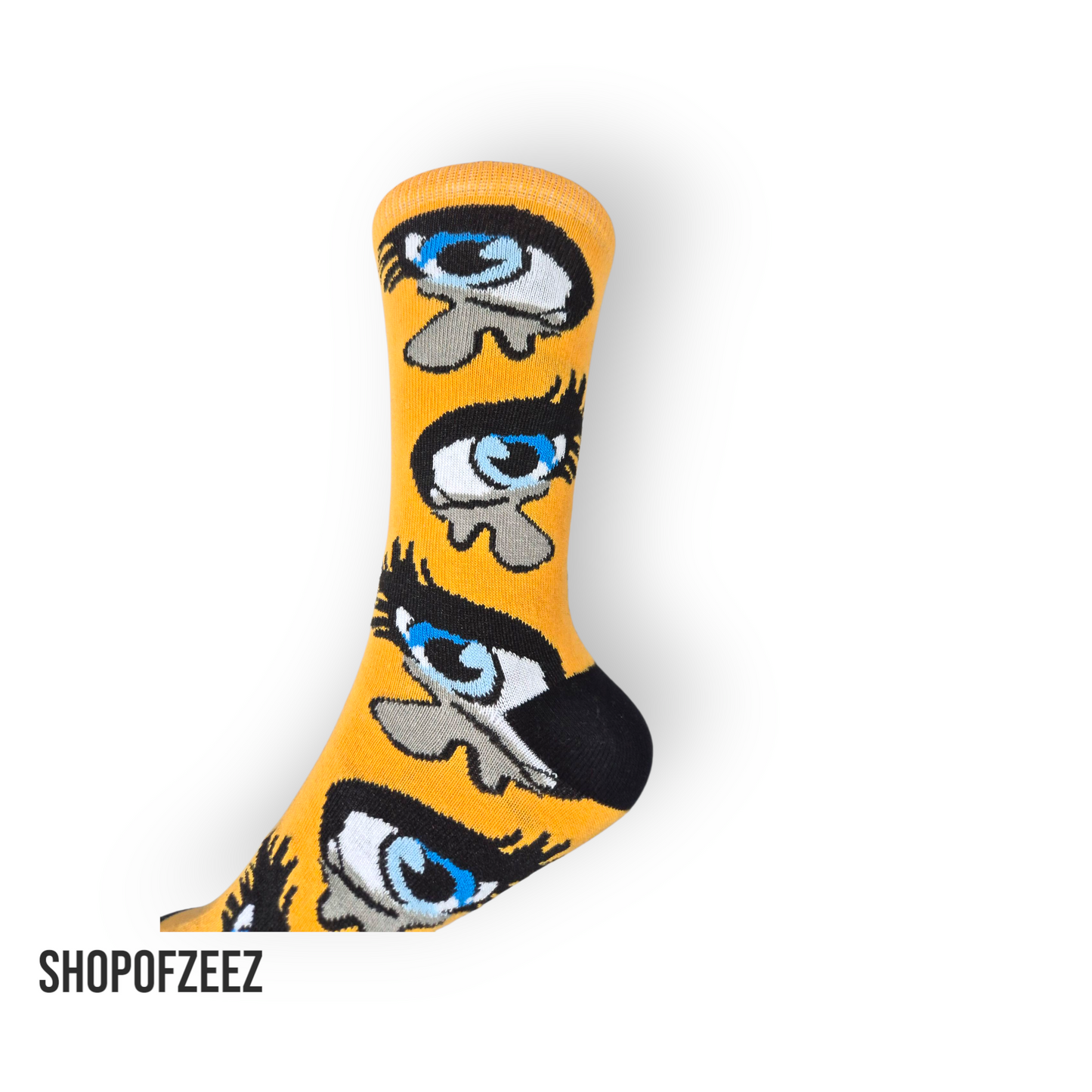 Bunte Socken im Retro-Stil – Augen Muster | Geschenkidee für Modebewusste