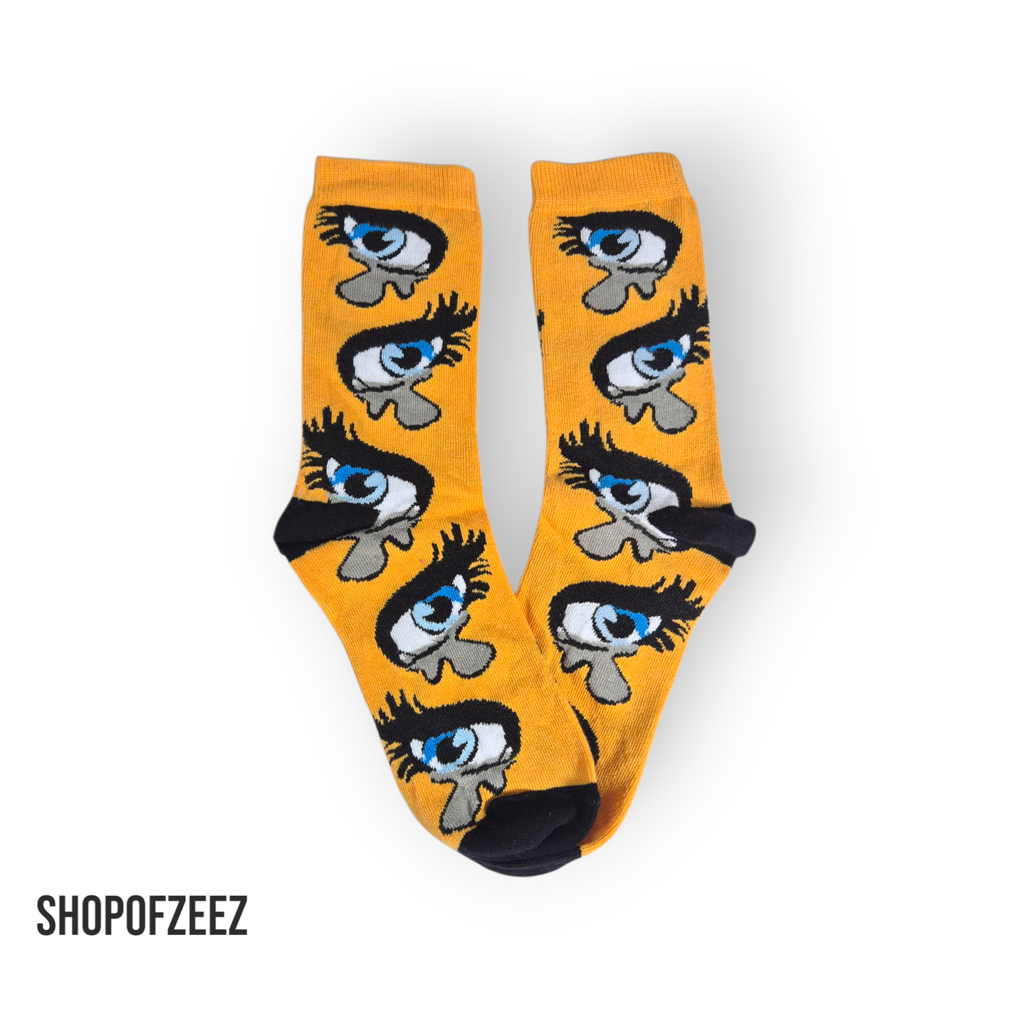 Bunte Socken im Retro-Stil – Augen Muster | Geschenkidee für Modebewusste