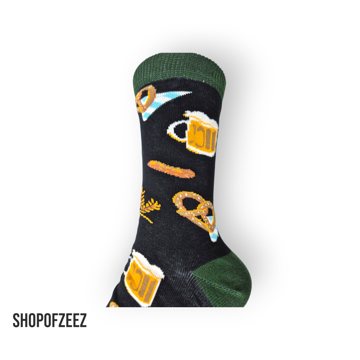 Bier & Brezel Motiv – Lustige Oktoberfest Party Socken