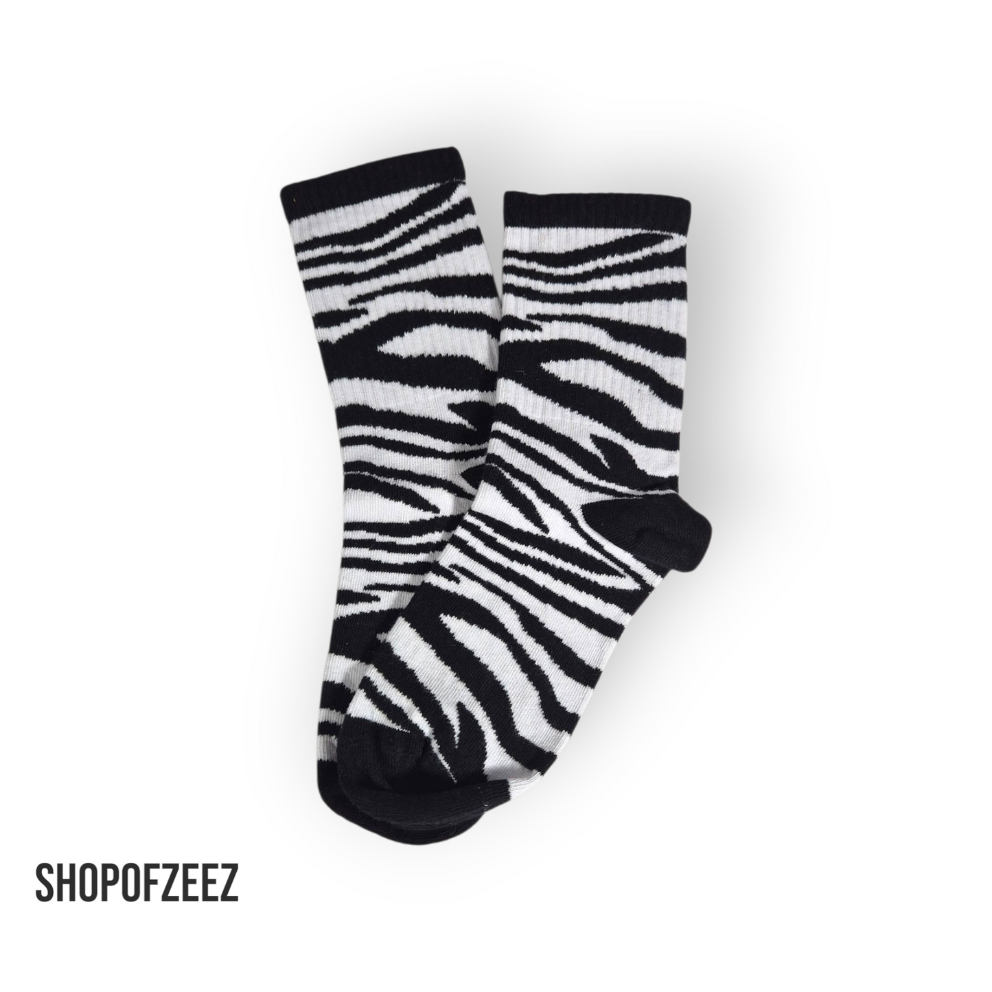 Zebra Socken, Einheitsgröße: 36-42