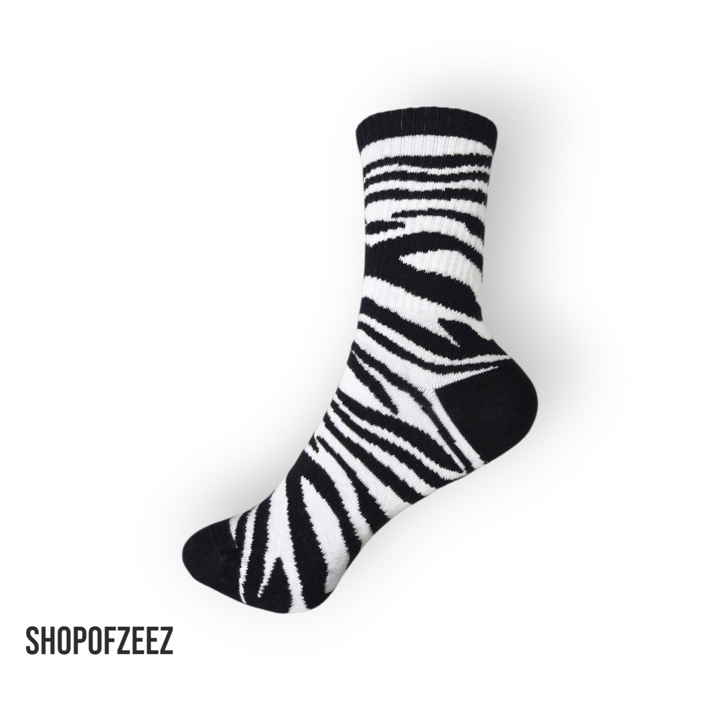 Zebra Socken, Einheitsgröße: 36-42
