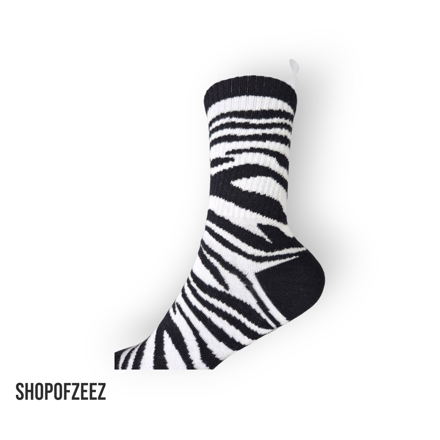 Zebra Socken, Einheitsgröße: 36-42