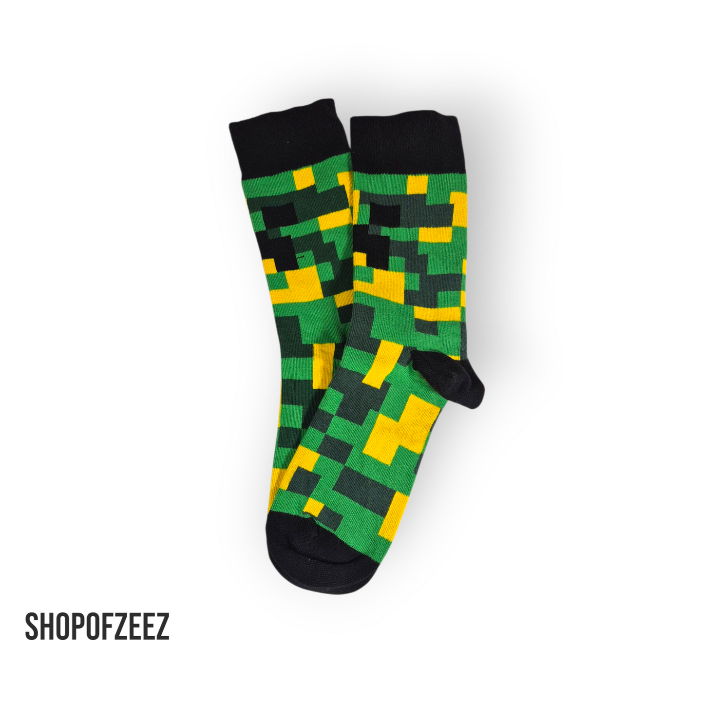 Bunte Pixel-Socken im Retro-Stil – Unisex & Bequem