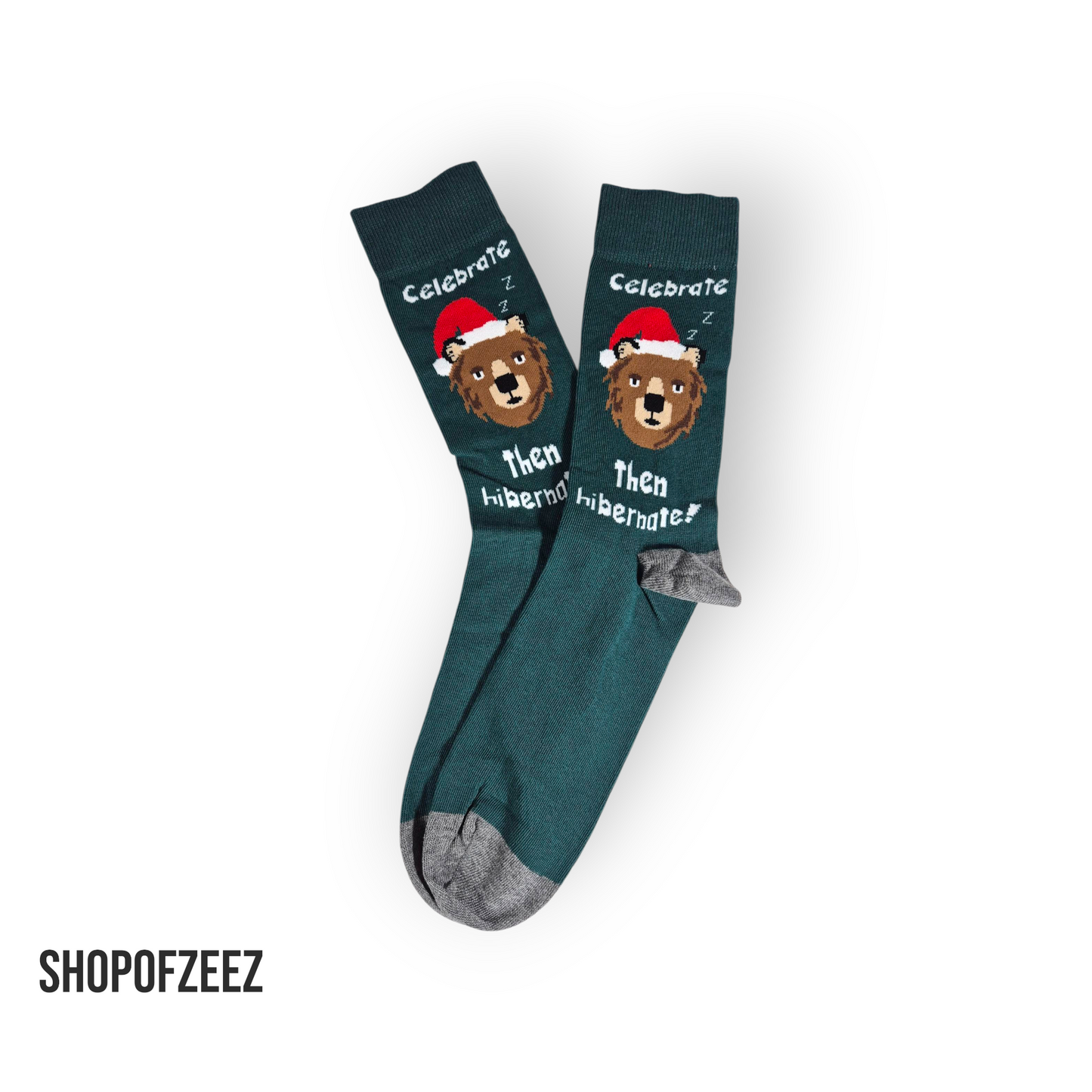 Weihnachtssocken für Männer mit Bär