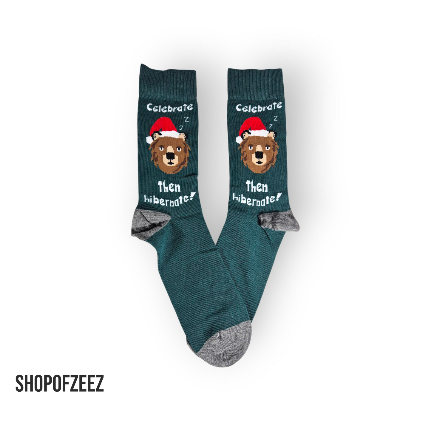 Weihnachtssocken für Männer mit Bär