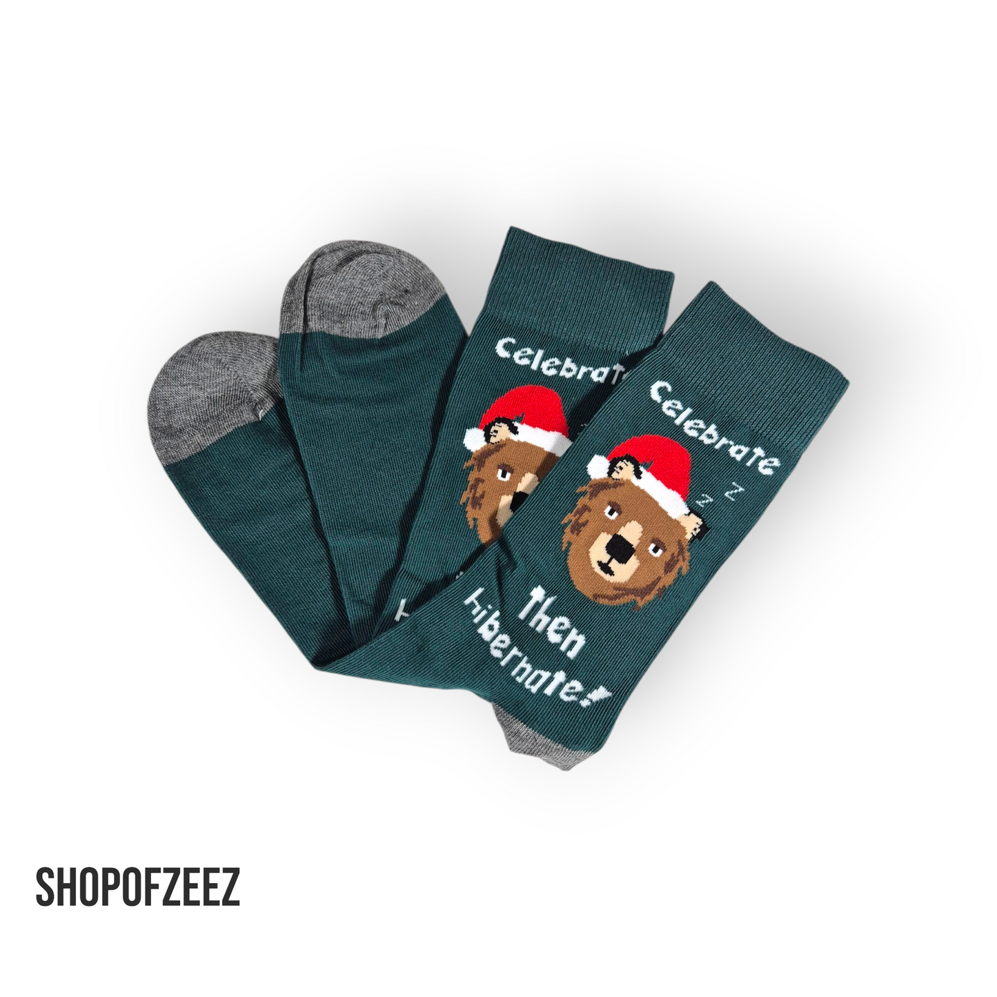 Weihnachtssocken für Männer mit Bär