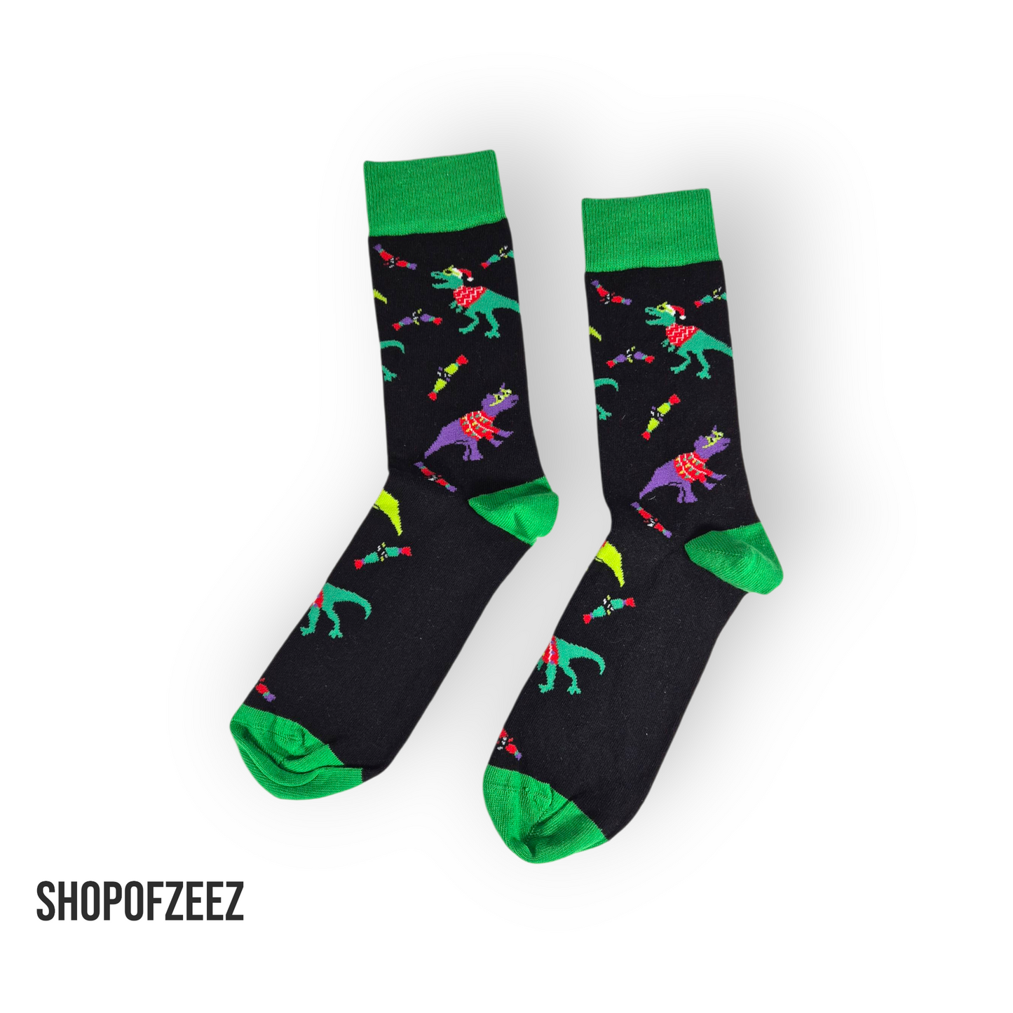 Dinosaurier Männer Weihnachtssocken