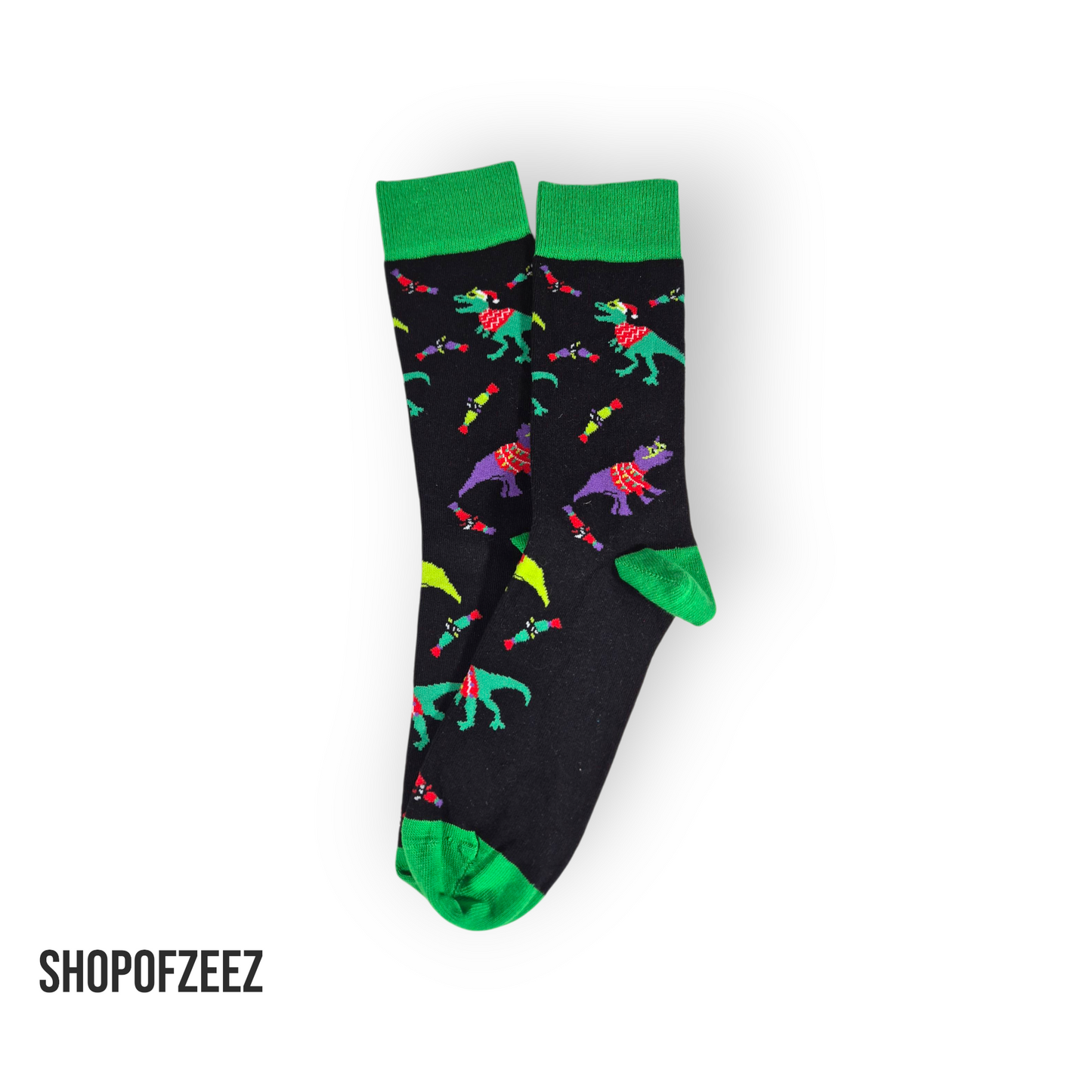 Dinosaurier Männer Weihnachtssocken