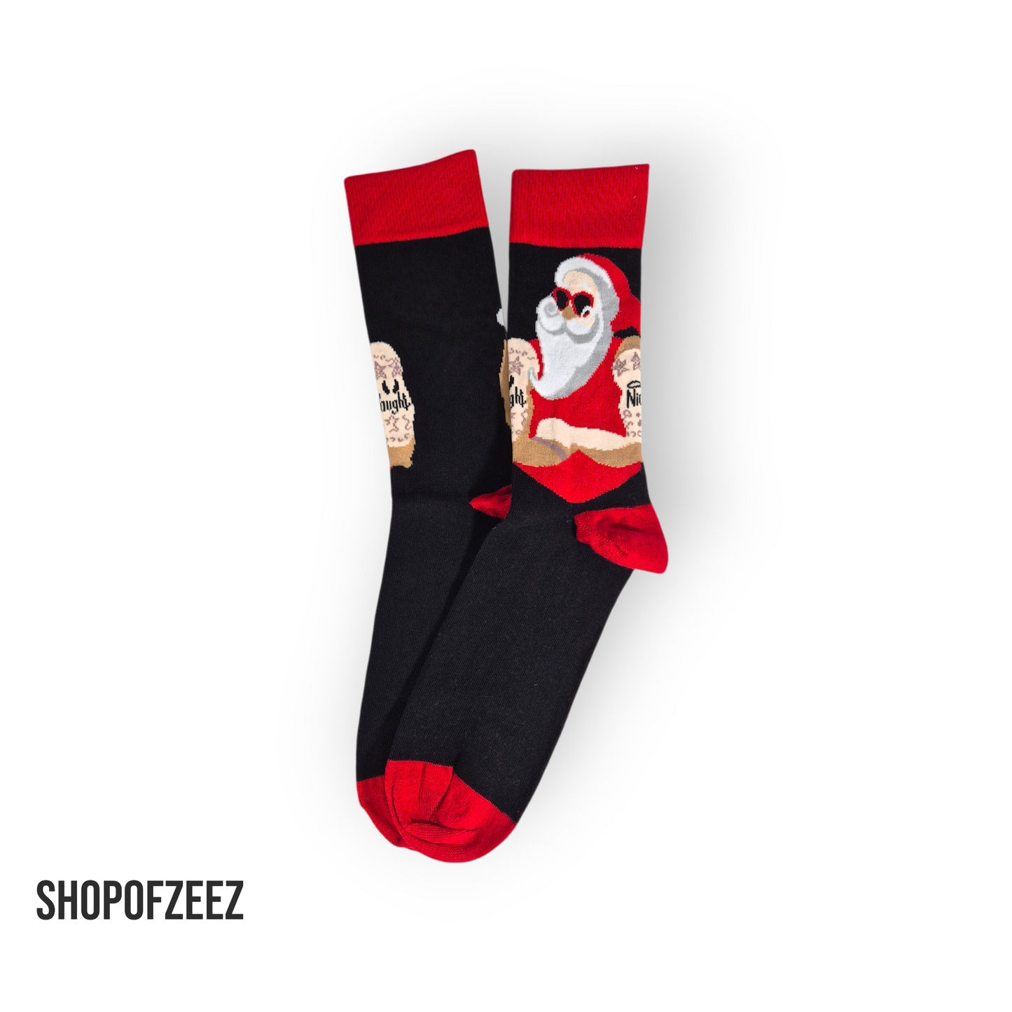 Santa Claus mit Sonnenbrille Weihnachtssocken für Männer