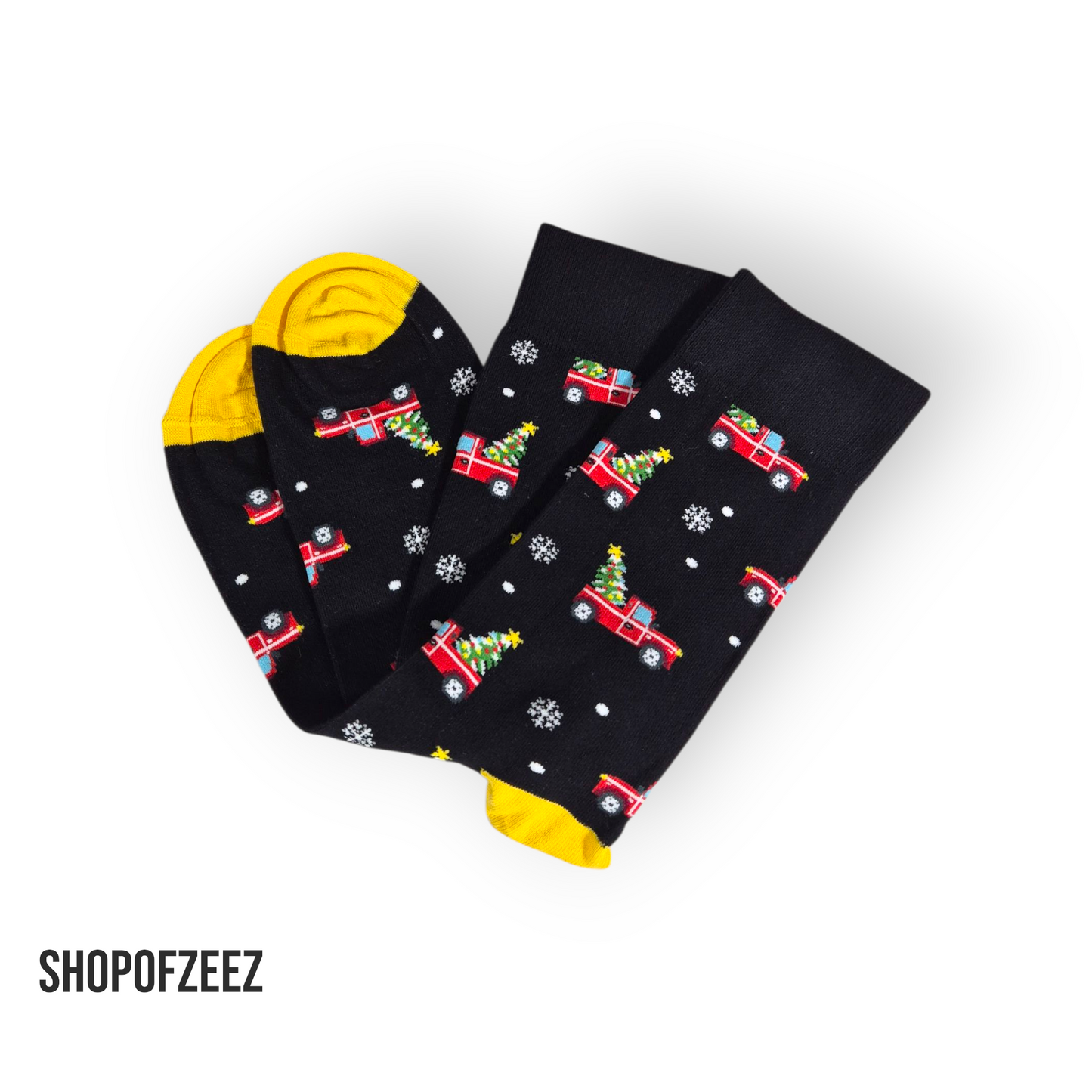 Weihnachtsbaum mit Auto  Weihnachtssocken für Männer