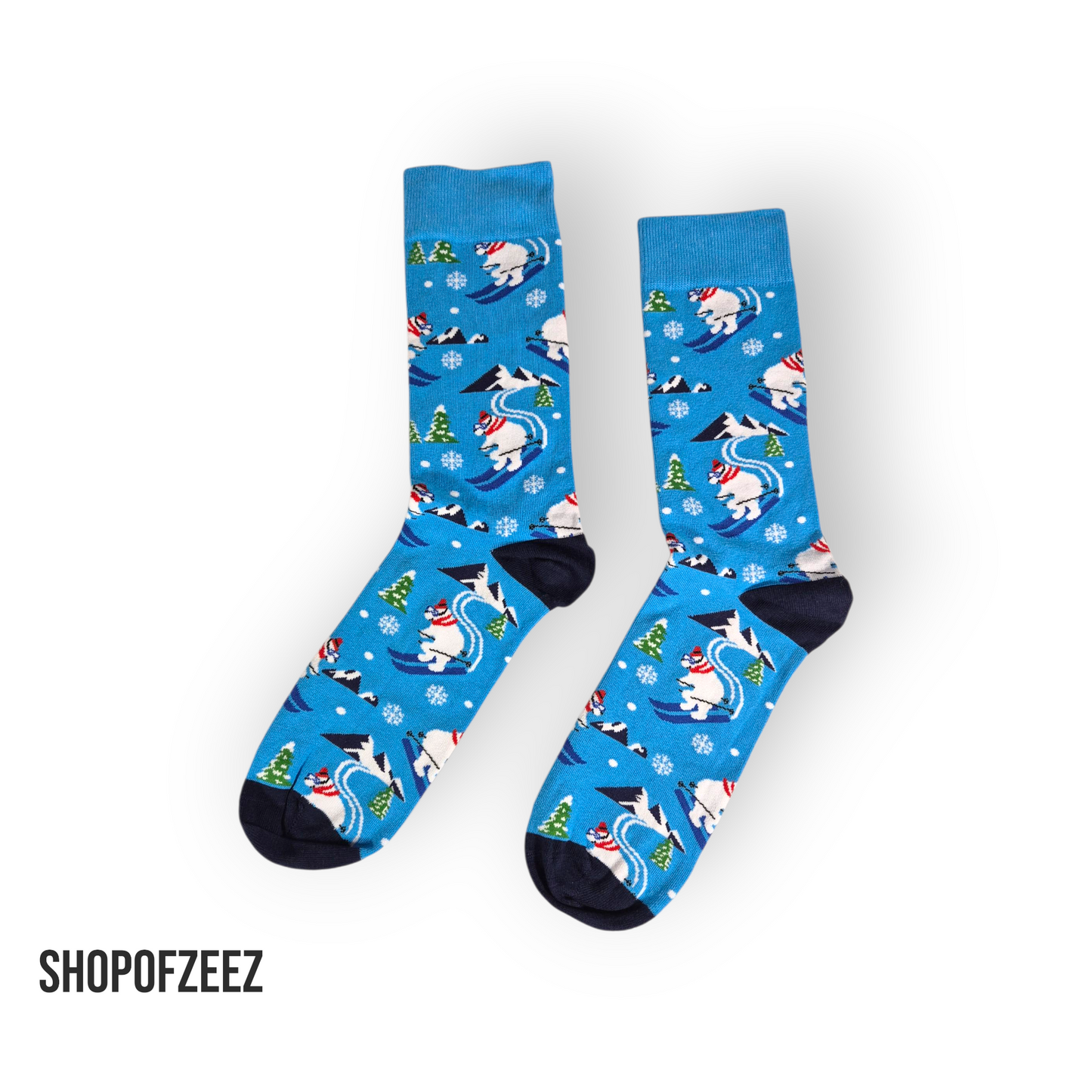 Ski-Eisbär Weihnachtssocken für Männer