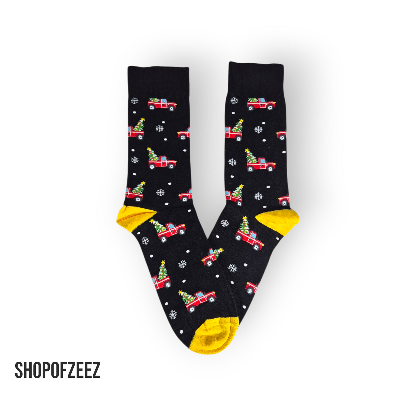 Weihnachtsbaum mit Auto  Weihnachtssocken für Männer