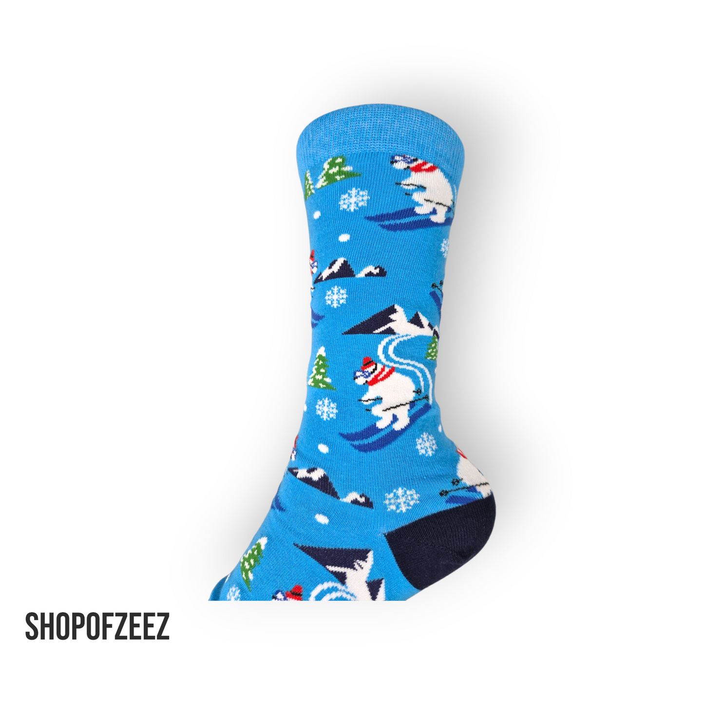 Ski-Eisbär Weihnachtssocken für Männer