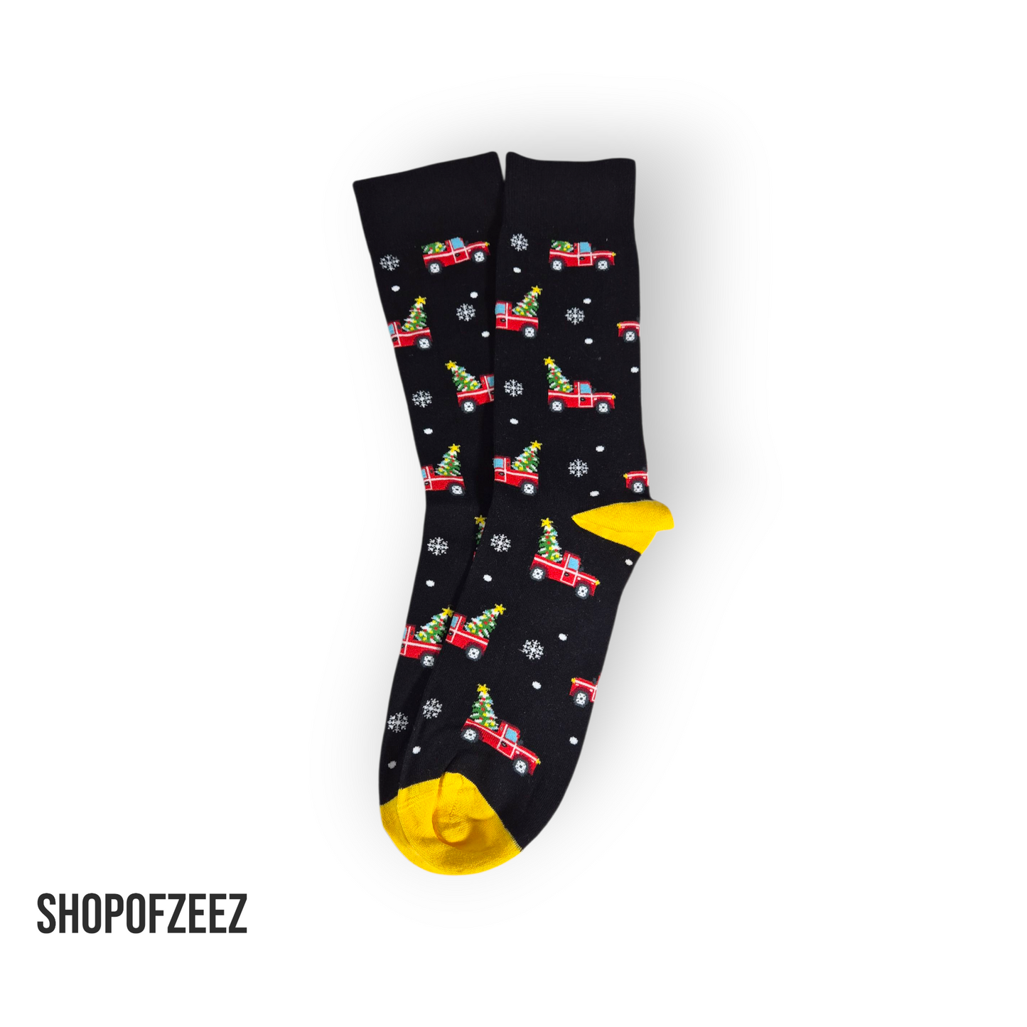 Weihnachtsbaum mit Auto  Weihnachtssocken für Männer