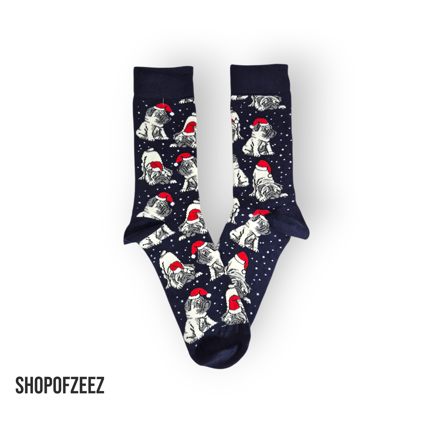 Weihnachtssocken für Männer mit Bulldog