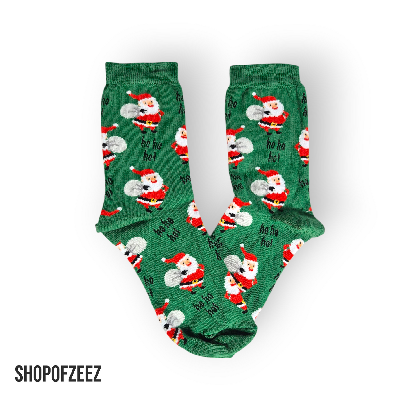 grün Weihnachtsmann Weihnachtssocken