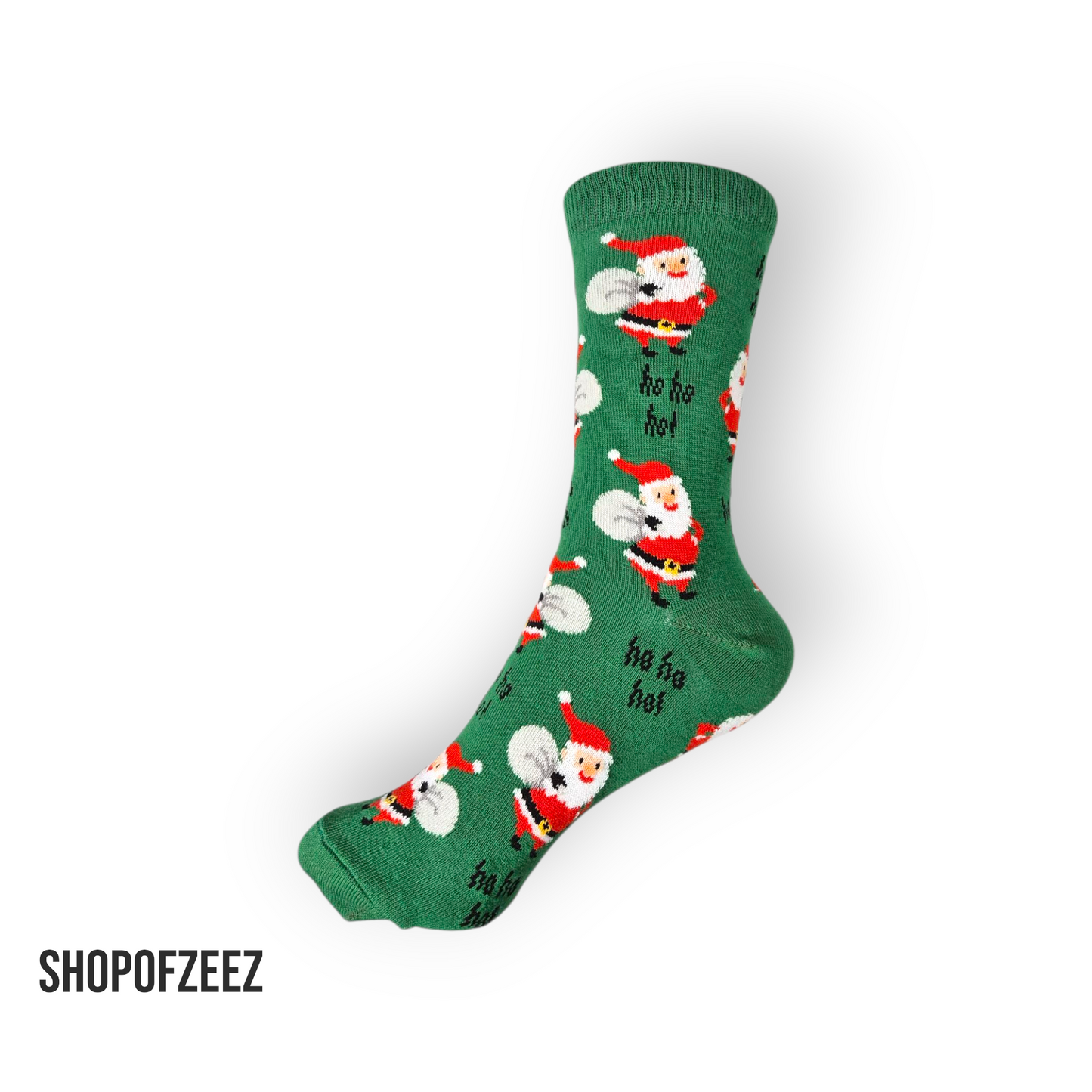 grün Weihnachtsmann Weihnachtssocken