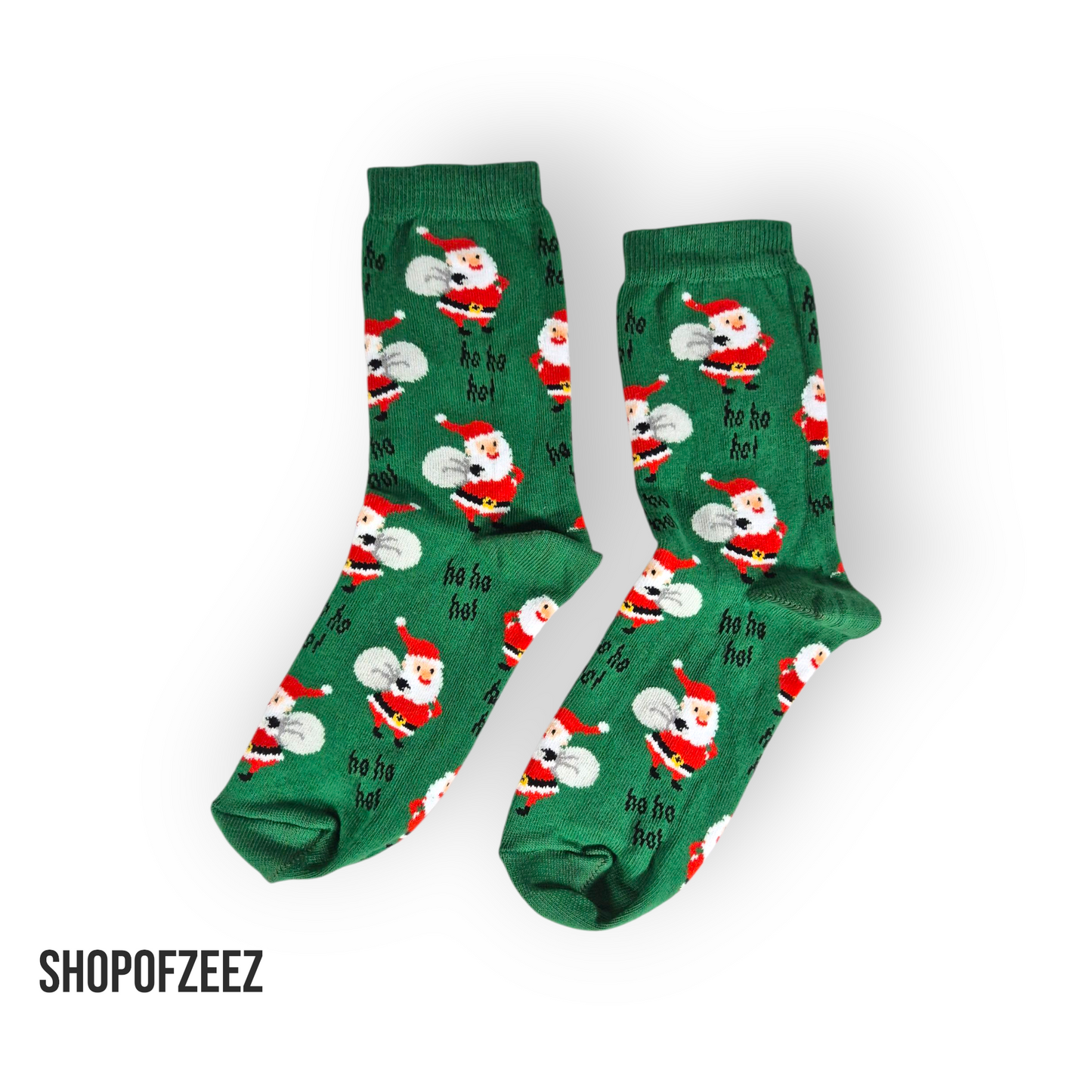 grün Weihnachtsmann Weihnachtssocken