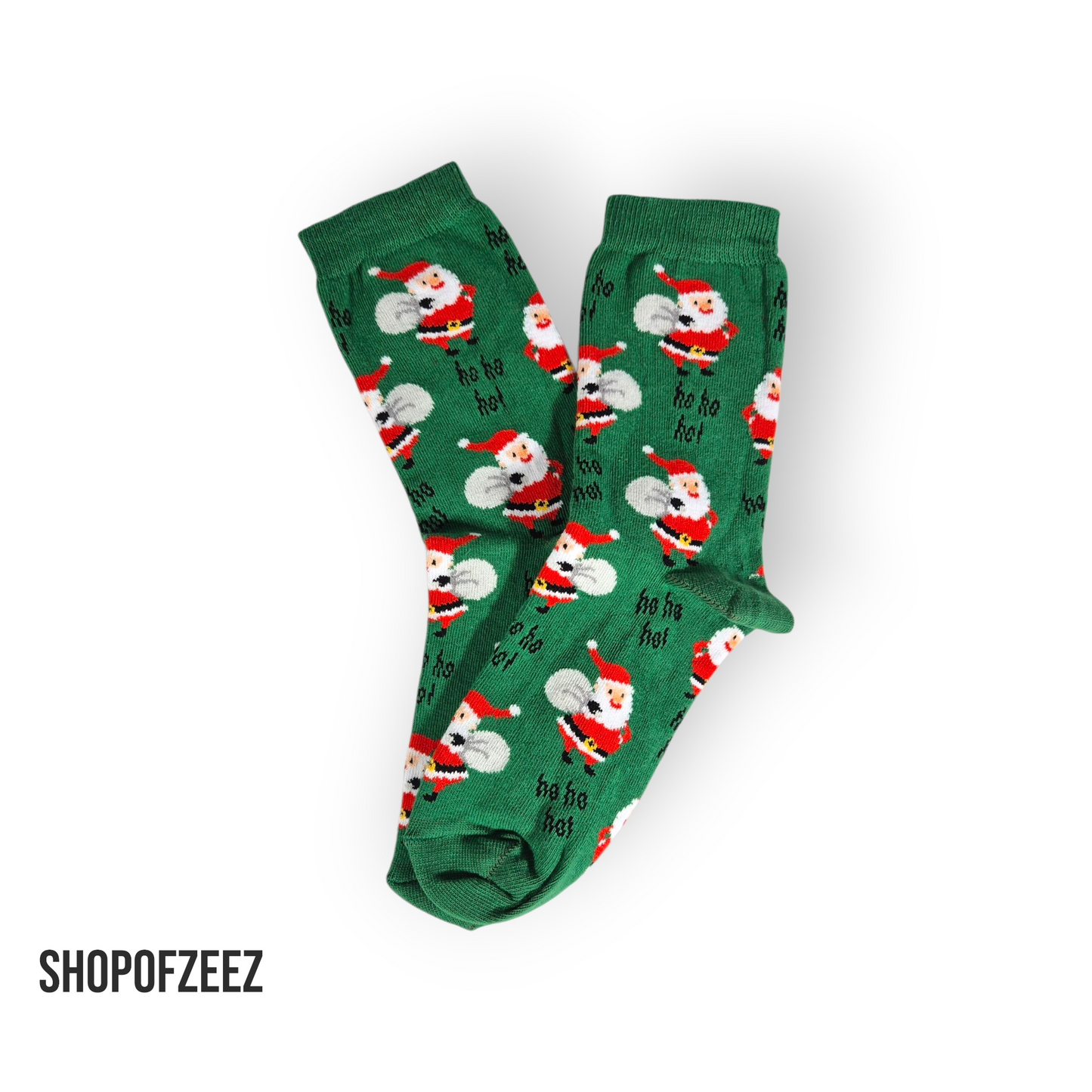 grün Weihnachtsmann Weihnachtssocken
