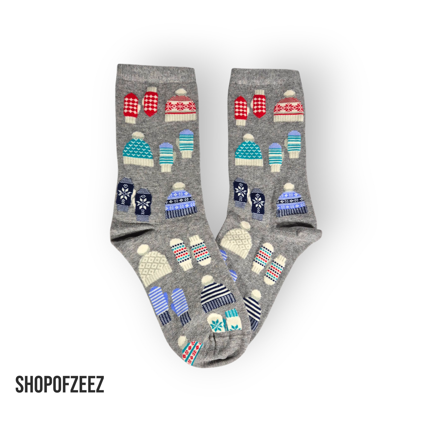 Mütze und Handschuh Weihnachtssocken