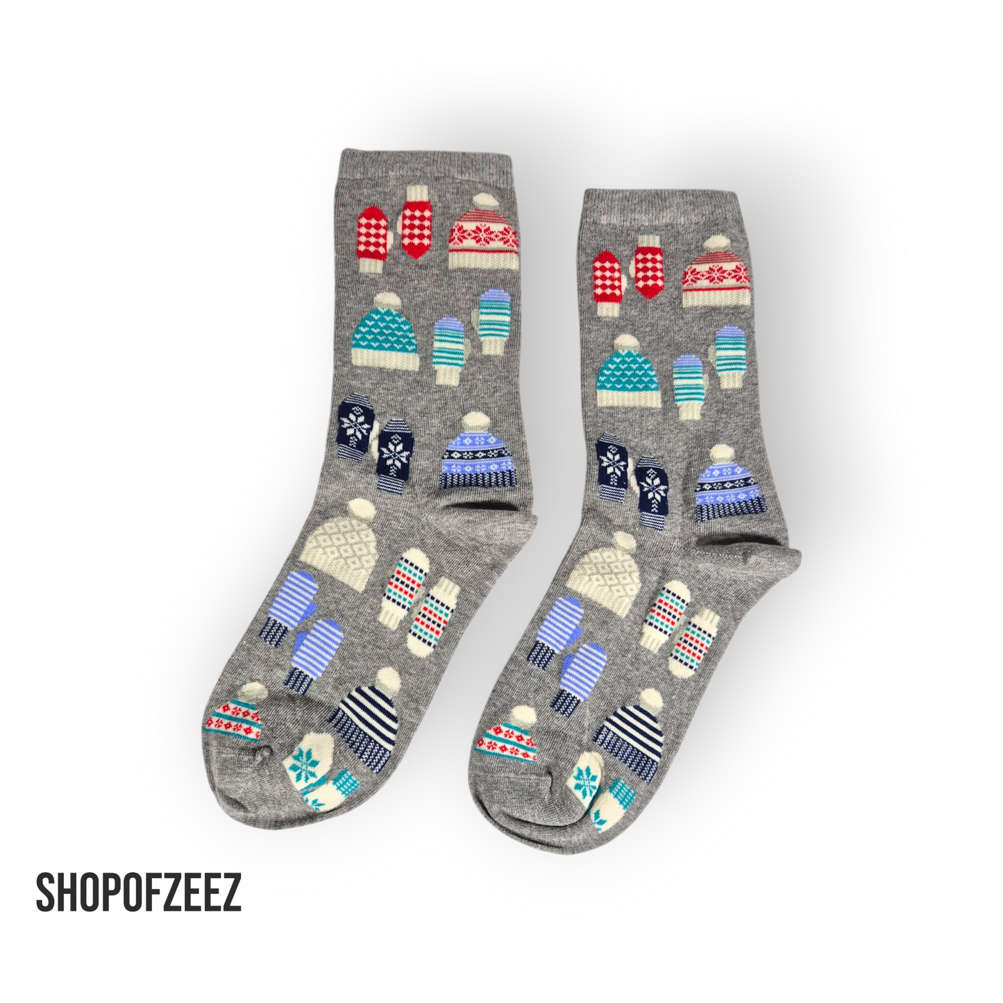 Mütze und Handschuh Weihnachtssocken