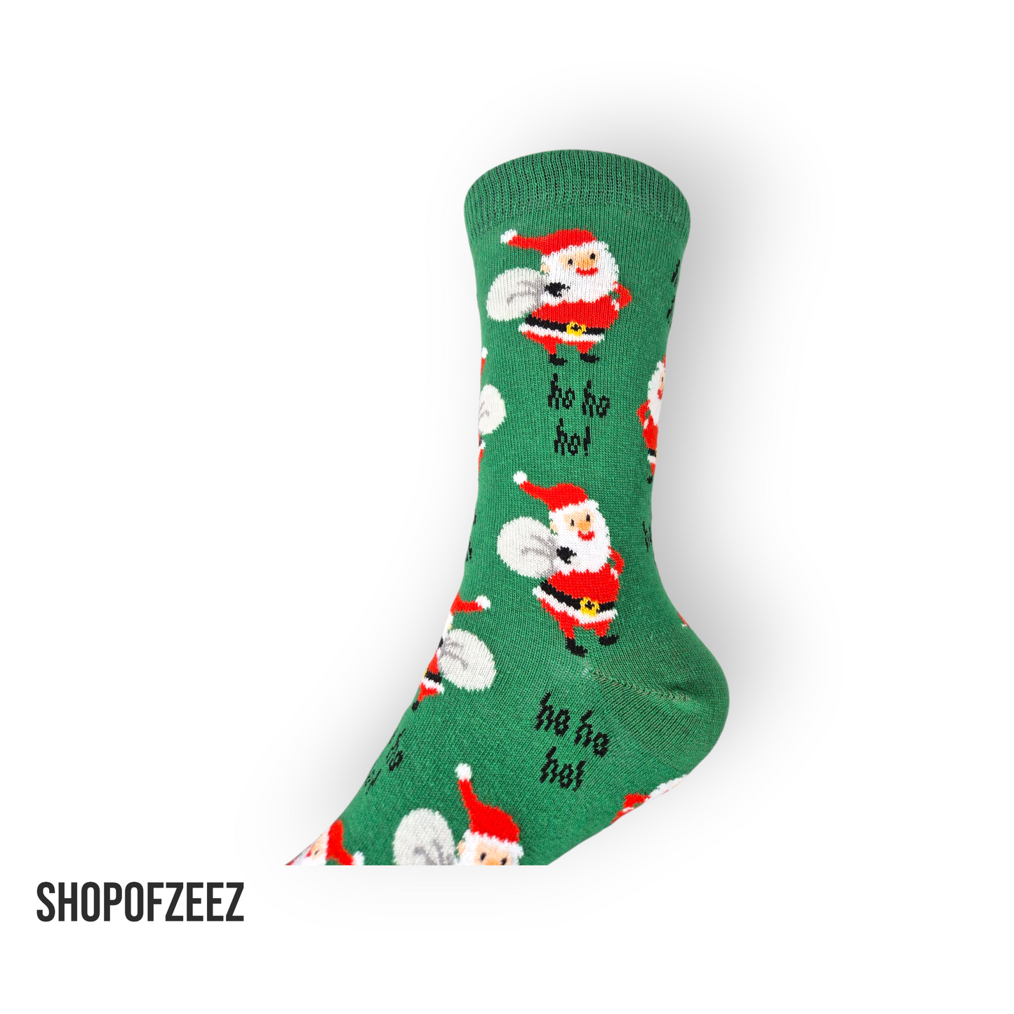 grün Weihnachtsmann Weihnachtssocken