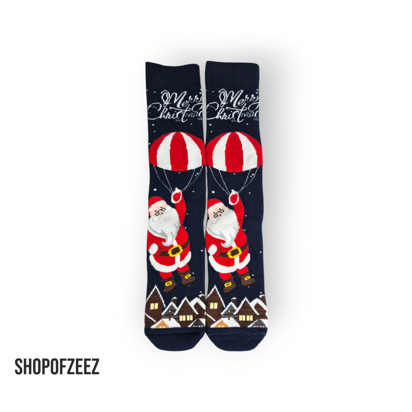 Weihnachtssocken „Merry Christmas Santa“ – Kuschelig, Warm & Festlich – Unisex