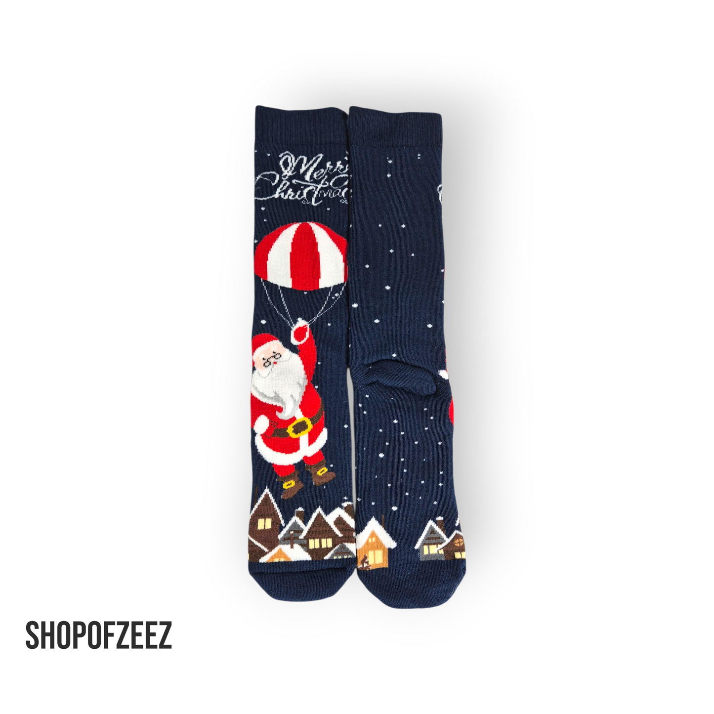 Weihnachtssocken „Merry Christmas Santa“ – Kuschelig, Warm & Festlich – Unisex