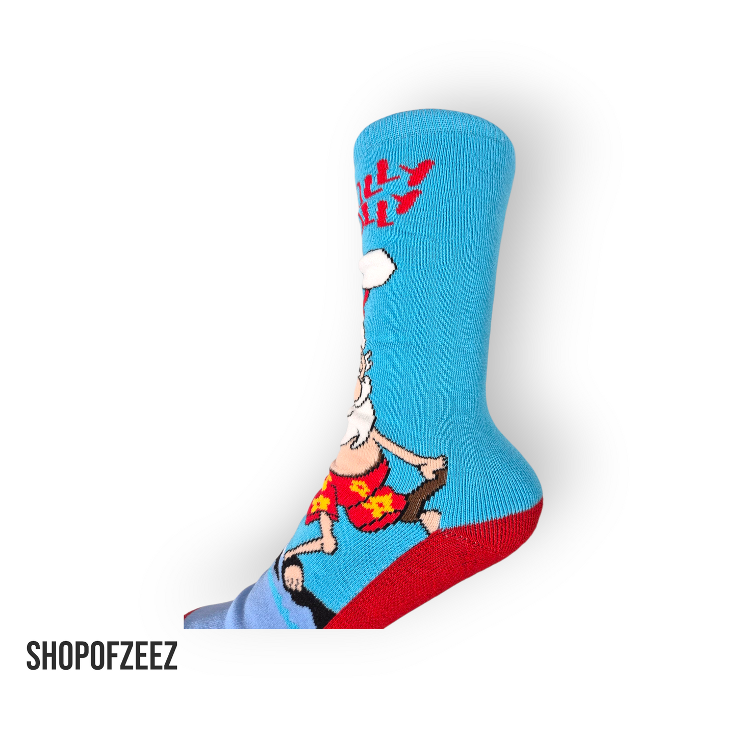 Weihnachtssocken „Holly Jolly Santa“ – Lustige Santa Socken – Warm & Weich – Unisex