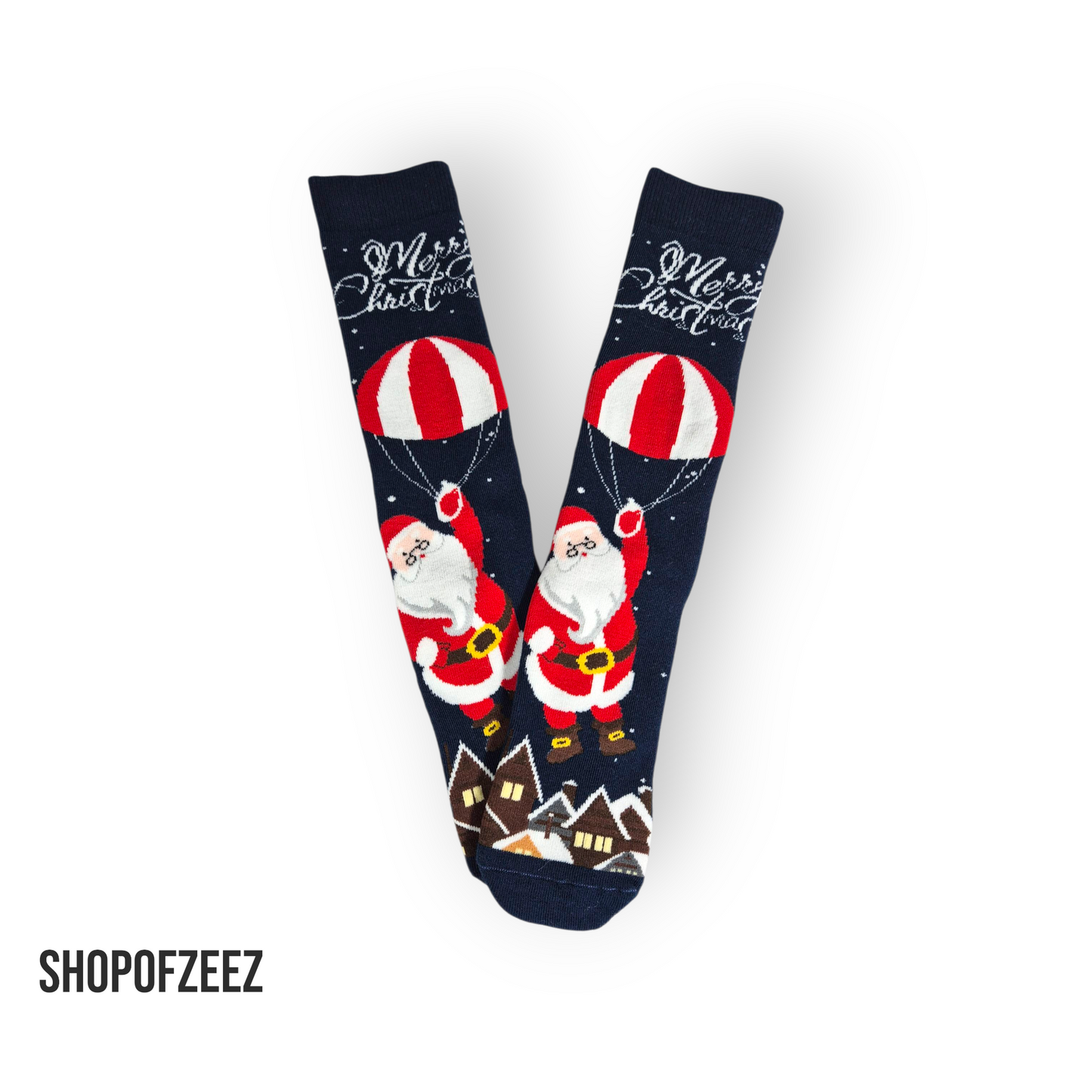 Weihnachtssocken „Merry Christmas Santa“ – Kuschelig, Warm & Festlich – Unisex