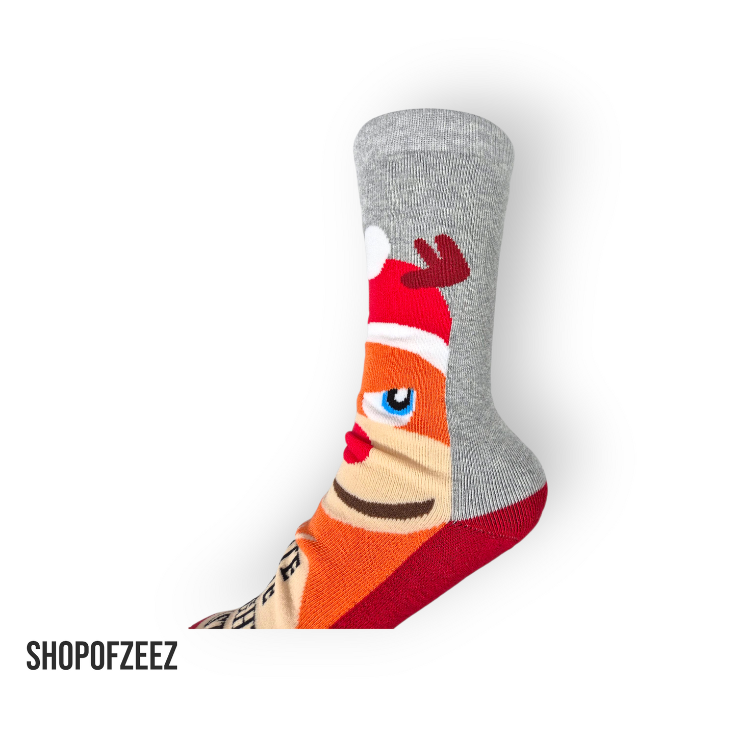 Niedliches & humorvolles Rentier-Motiv – weich, warm und perfekt für die Weihnachtszeit.