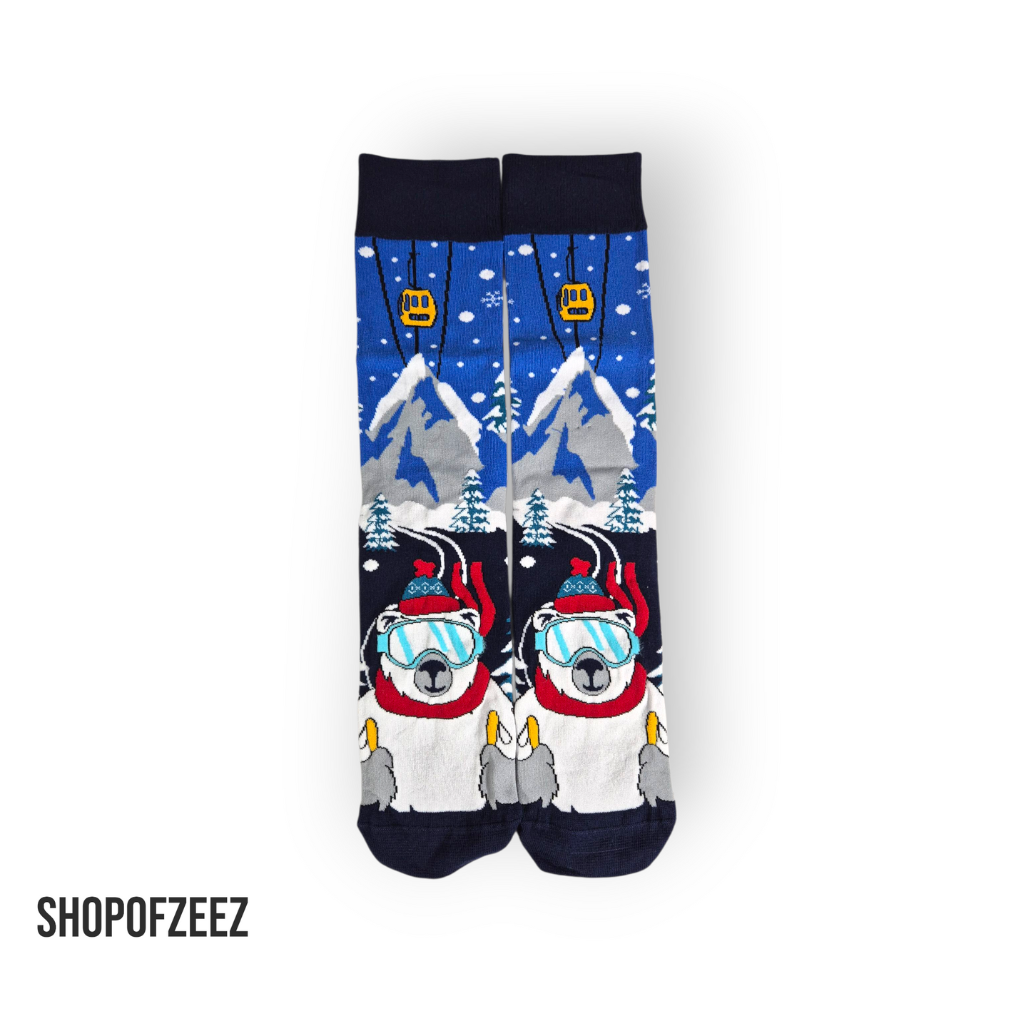 Eisbär Weihnachtssocken für Männer