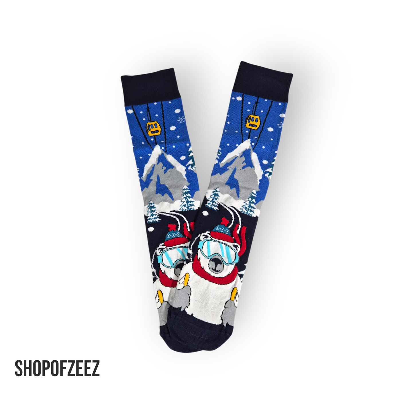 Eisbär Weihnachtssocken für Männer