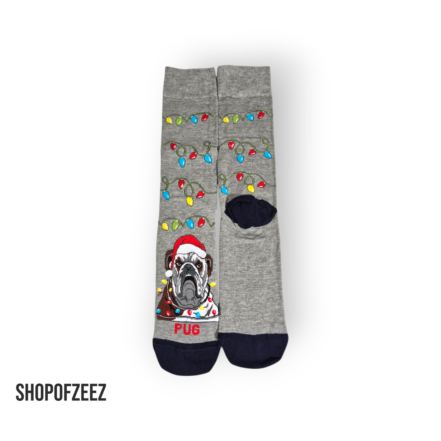 Pug Weihnachtssocken für Männer