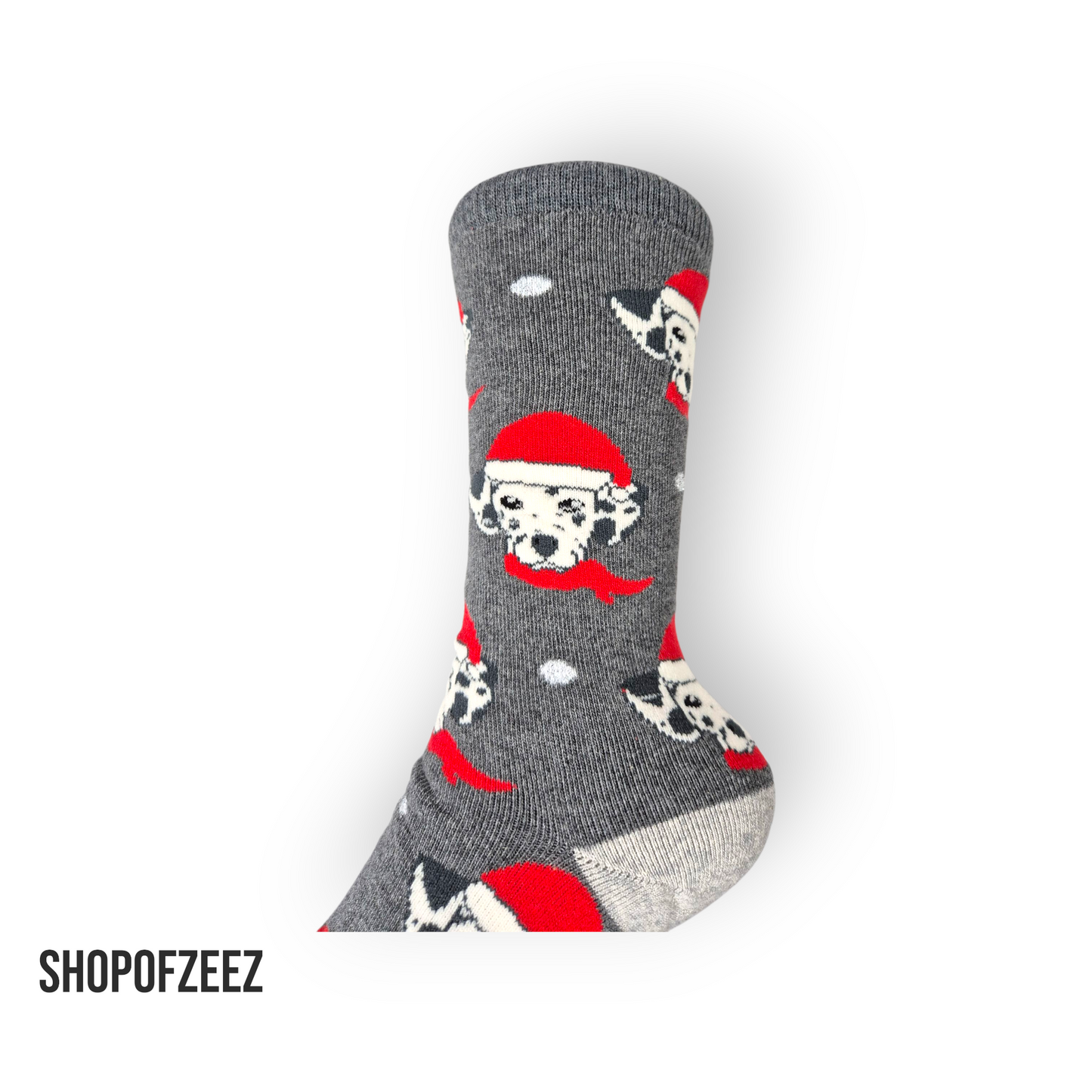 graue kleine Hunde Frottee Weihnachtssocken