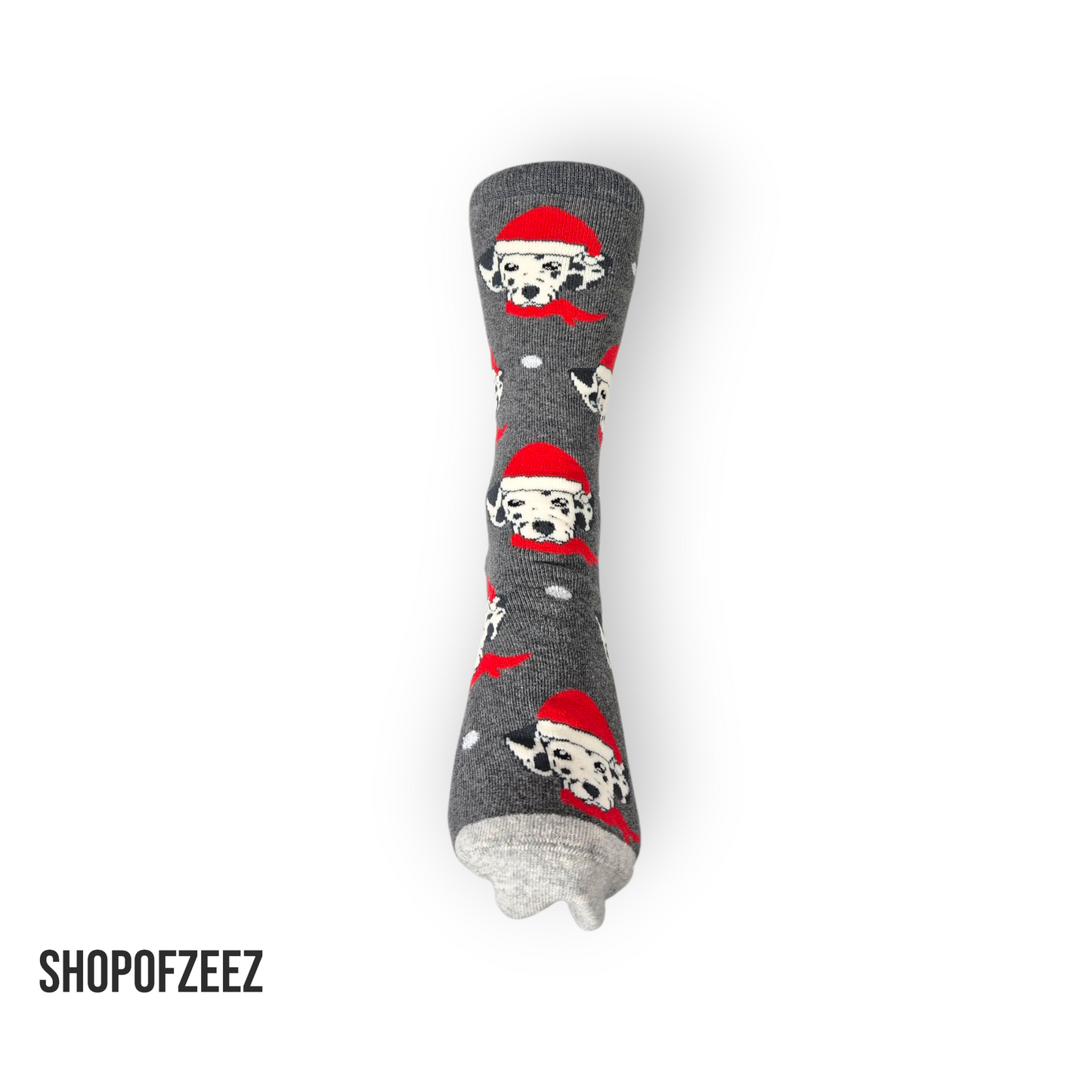 graue kleine Hunde Frottee Weihnachtssocken