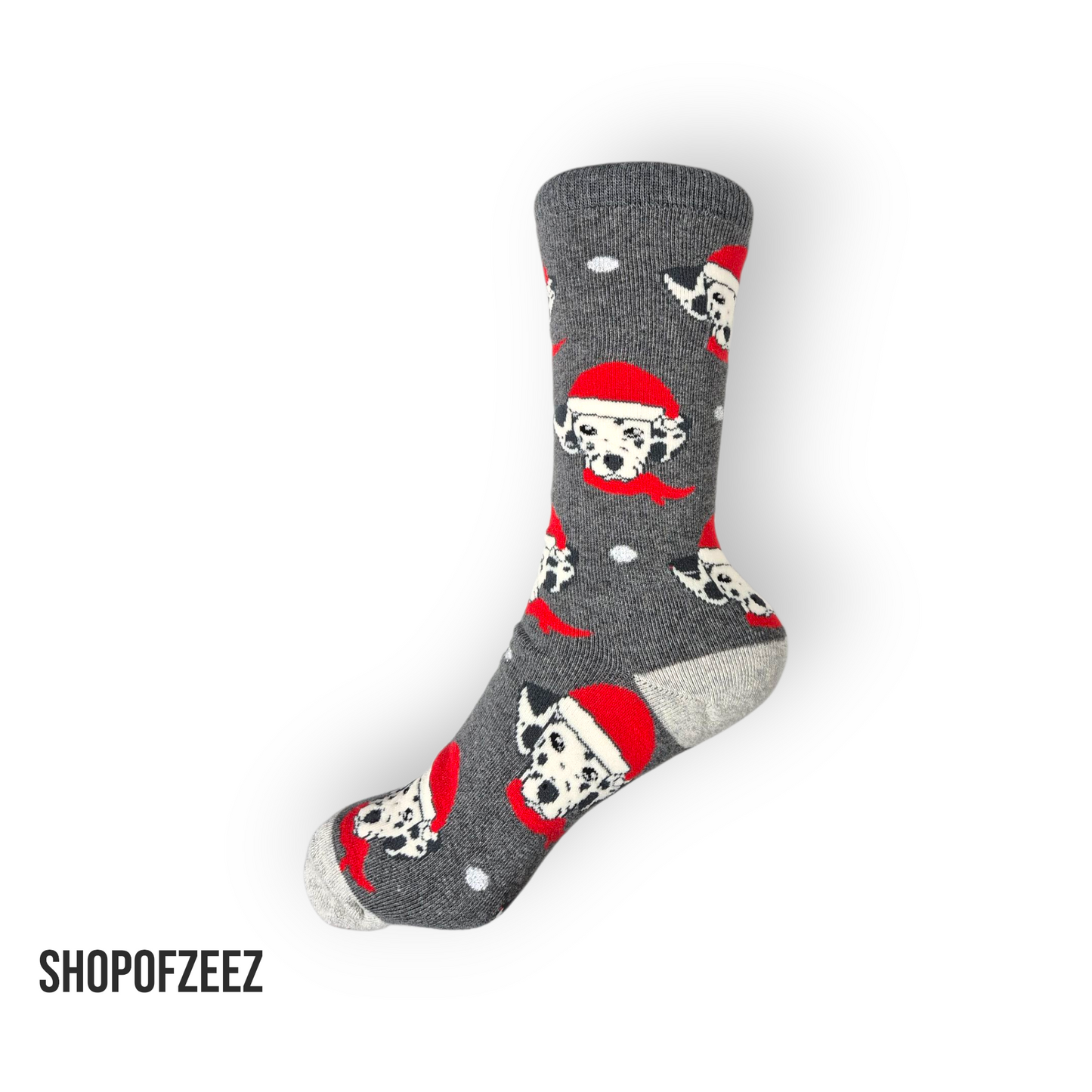 graue kleine Hunde Frottee Weihnachtssocken