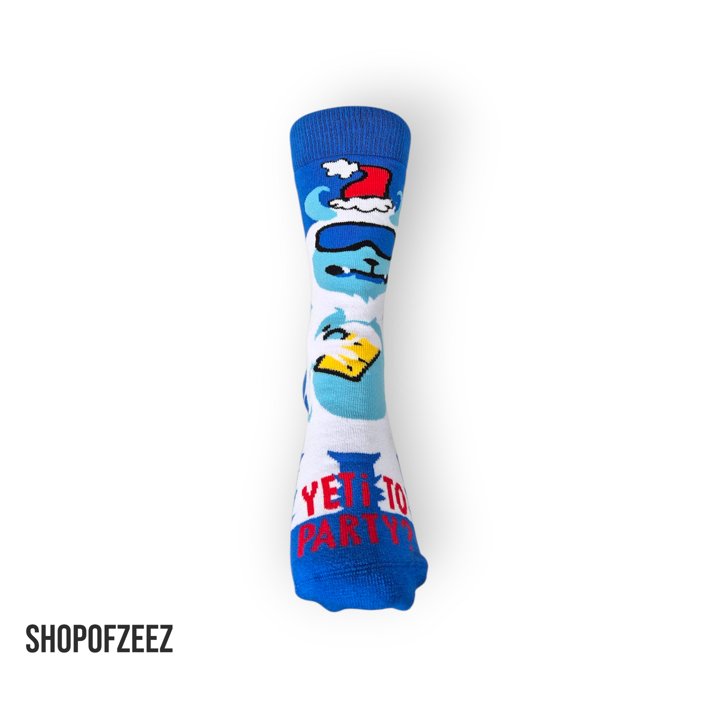 Yeti to Party? – Cooler Yeti mit Sonnenbrille Weihnachtssocken