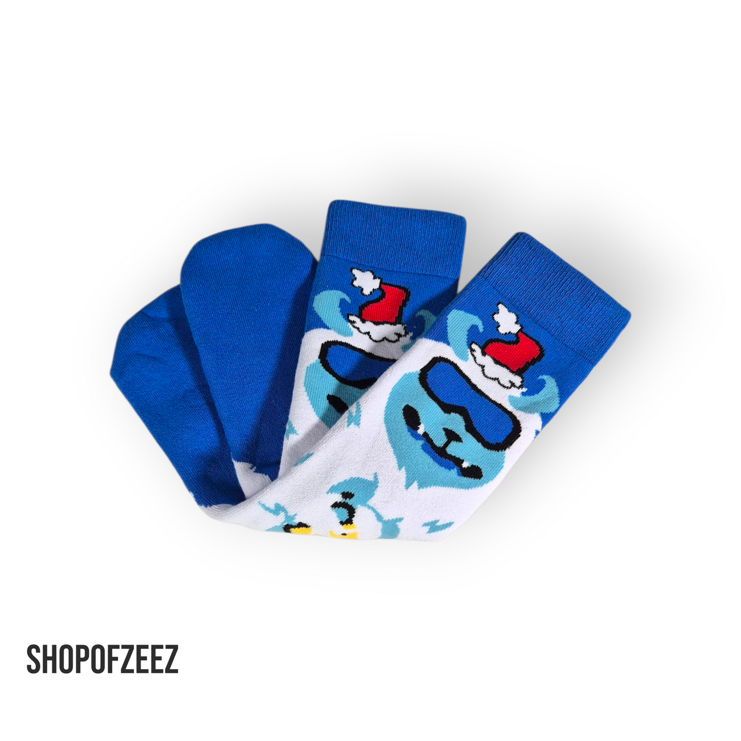 Yeti to Party? – Cooler Yeti mit Sonnenbrille Weihnachtssocken