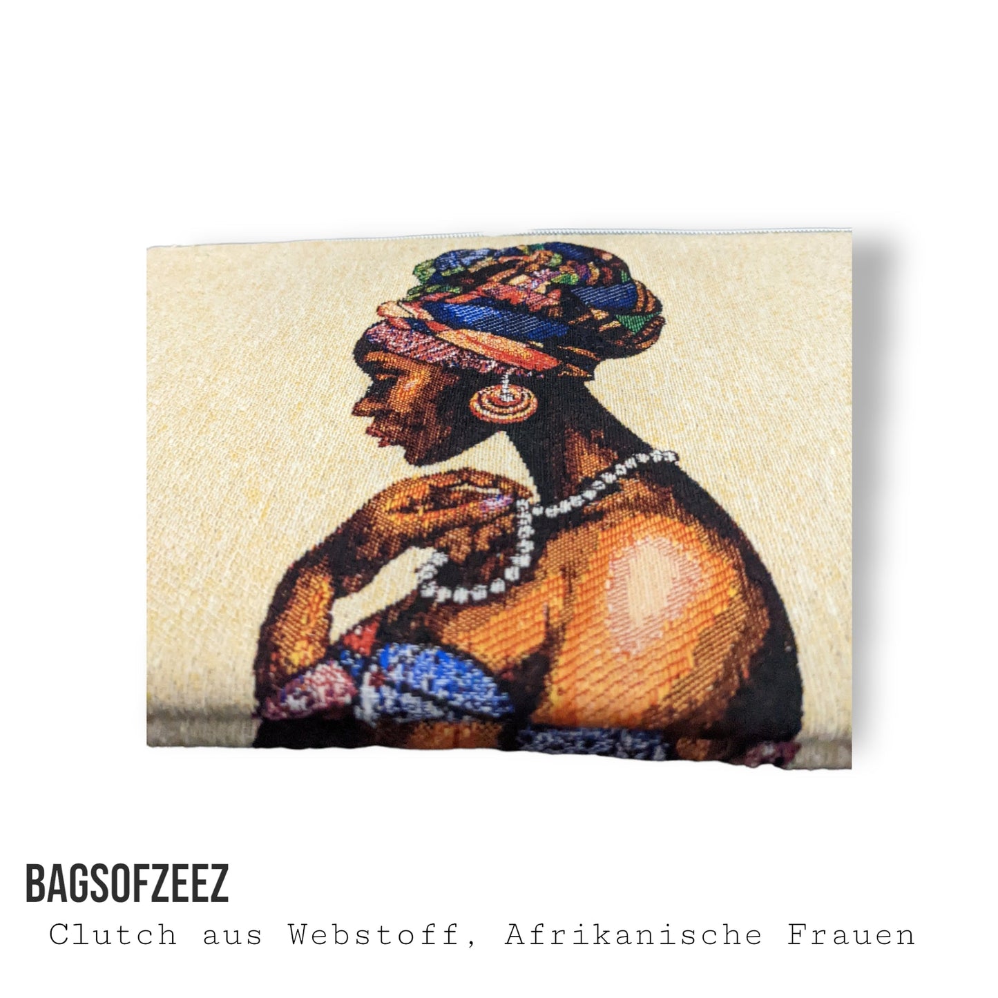 Afrikanische Frau Clutch aus Webstoff - Shop of Zeez