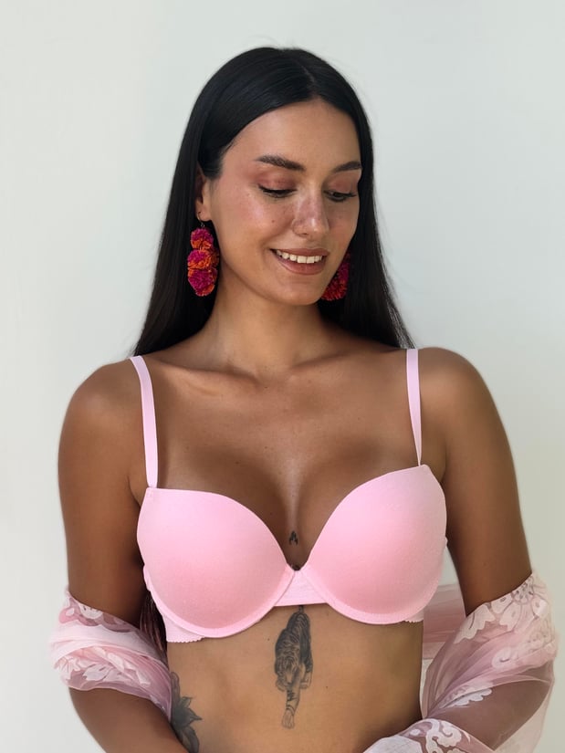 Bambus Dessous Set – Weiches & Atmungsaktives BH & Slip Set für Damen - Rosa