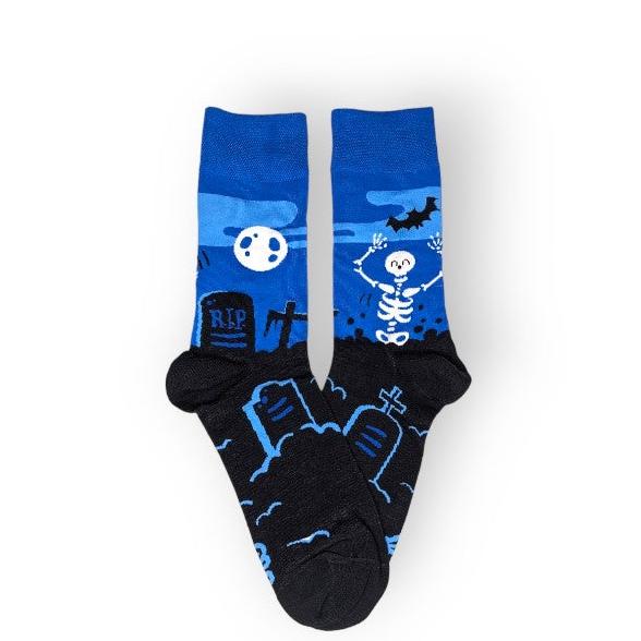 blau Skelett Socken - Shop of Zeez