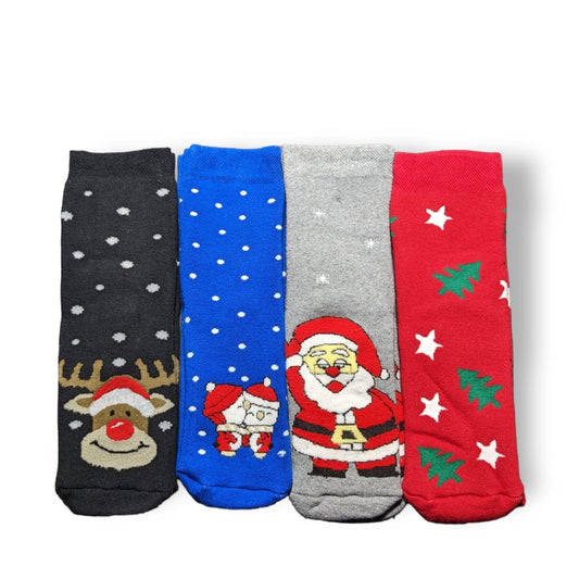 bunt Kinder Frottee Weihnachts - Socken - Shop of Zeez